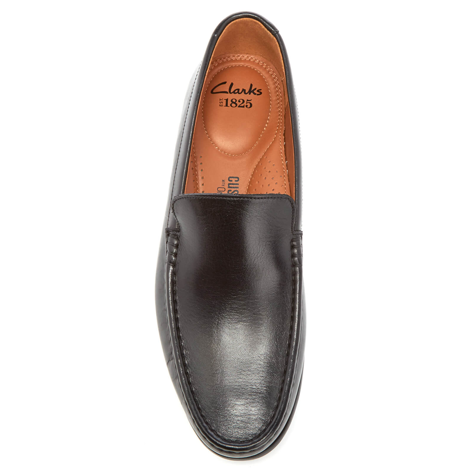 Clarks claude plain black discount