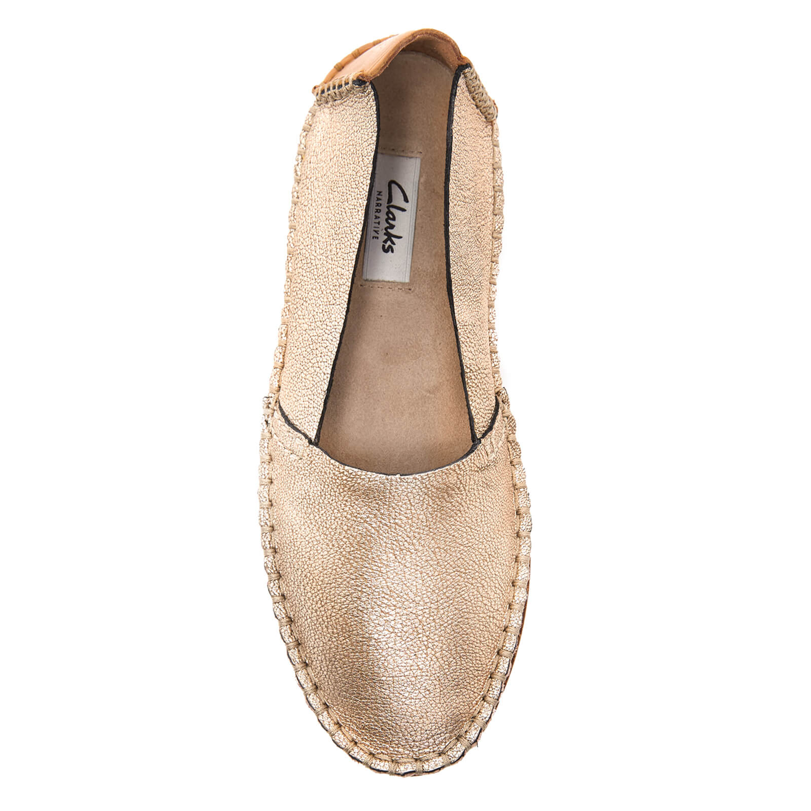 Clarks Women s Damara Chic Metallic Espadrilles Gold Allsole