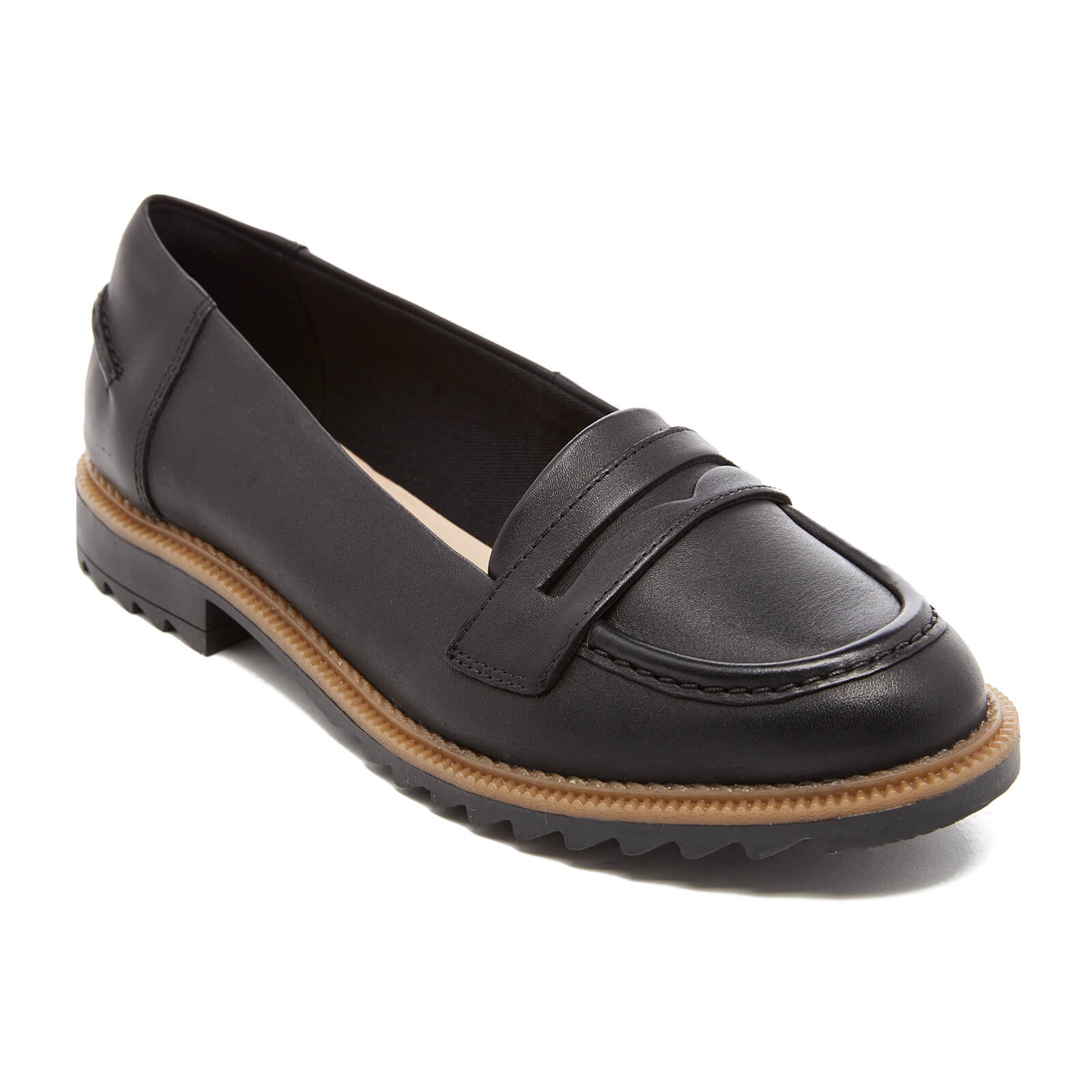 Clarks Women s Griffin Milly Leather Loafers Black Allsole