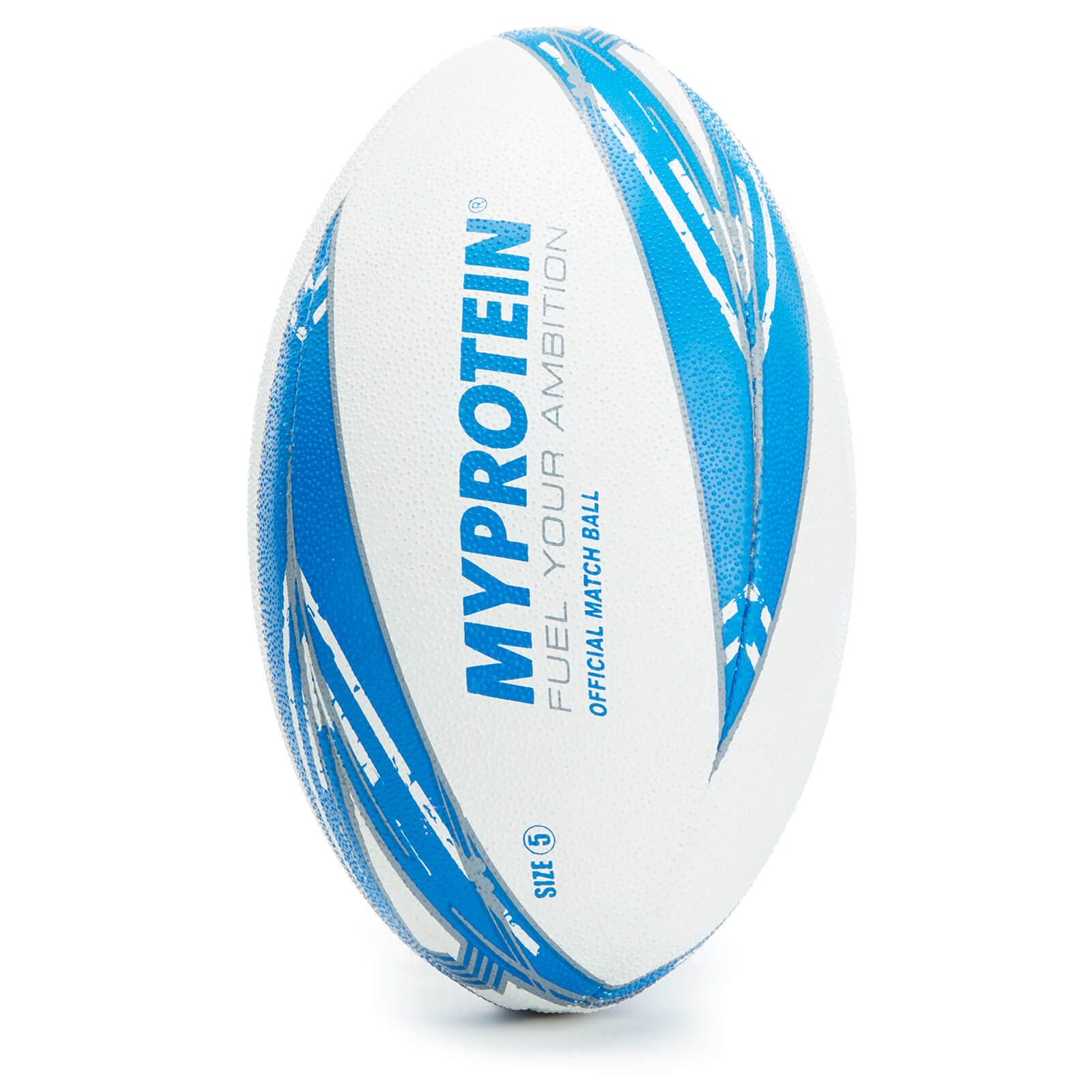 Amber Sports Pallone Da Rugby Taglia 5 - Unisex, Bianco, Antiscivolo, Dimensioni Ufficiali (spedito Sgonfio) - 2