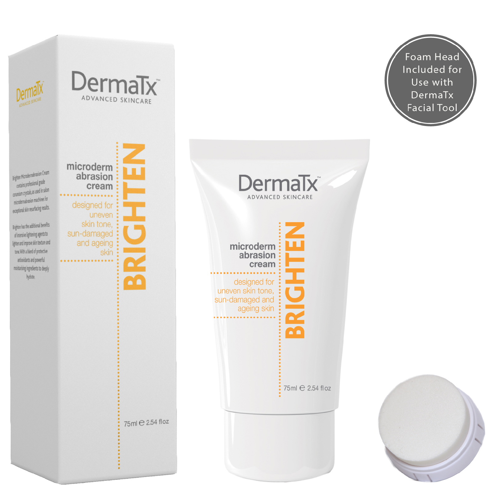 DermaTx Brighten Microdermabrasion Cream 75ml