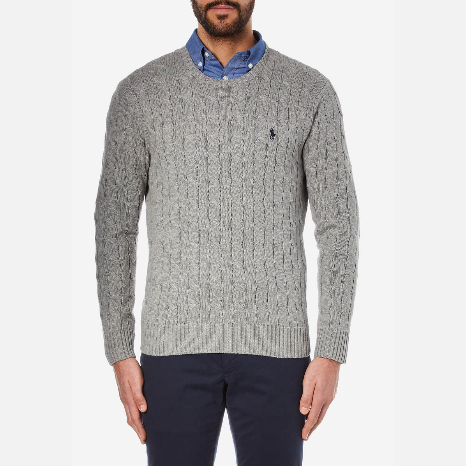 Grey ralph lauren jumper mens online