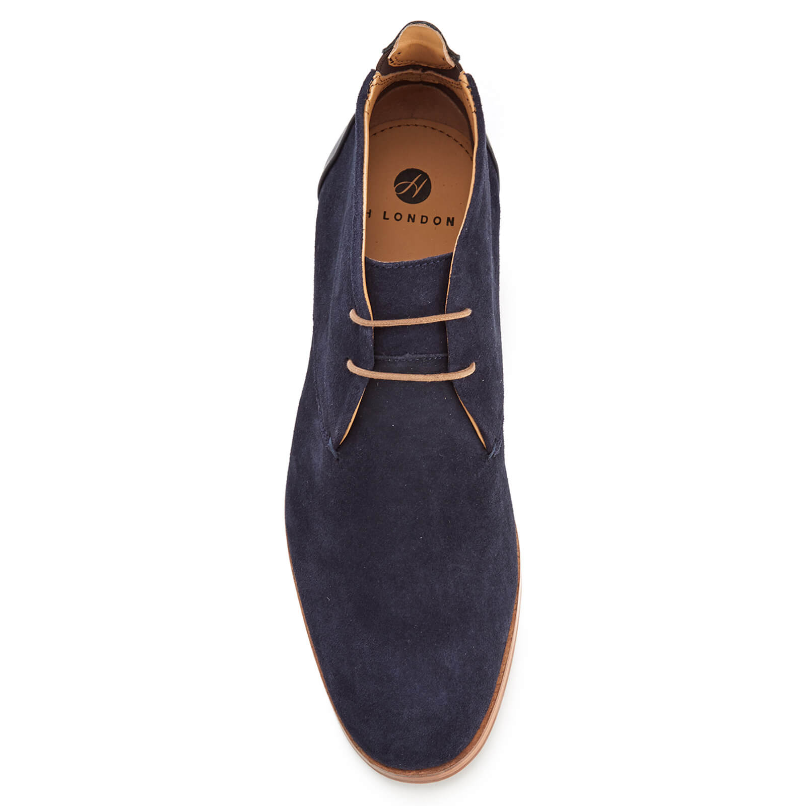 Hudson London Men s Matteo Suede Chukka Boots Navy Allsole