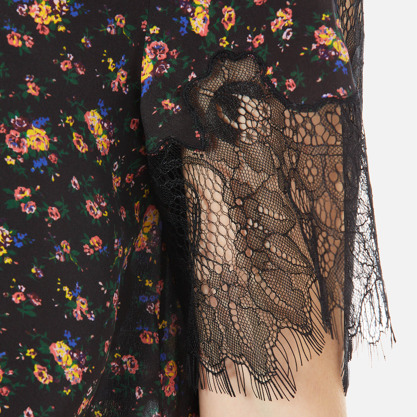 McQ Alexander McQueen Women's Fluid T-Shirt with Lace McQ Alexander McQueen Women's Fluid T-Shirt with Lace