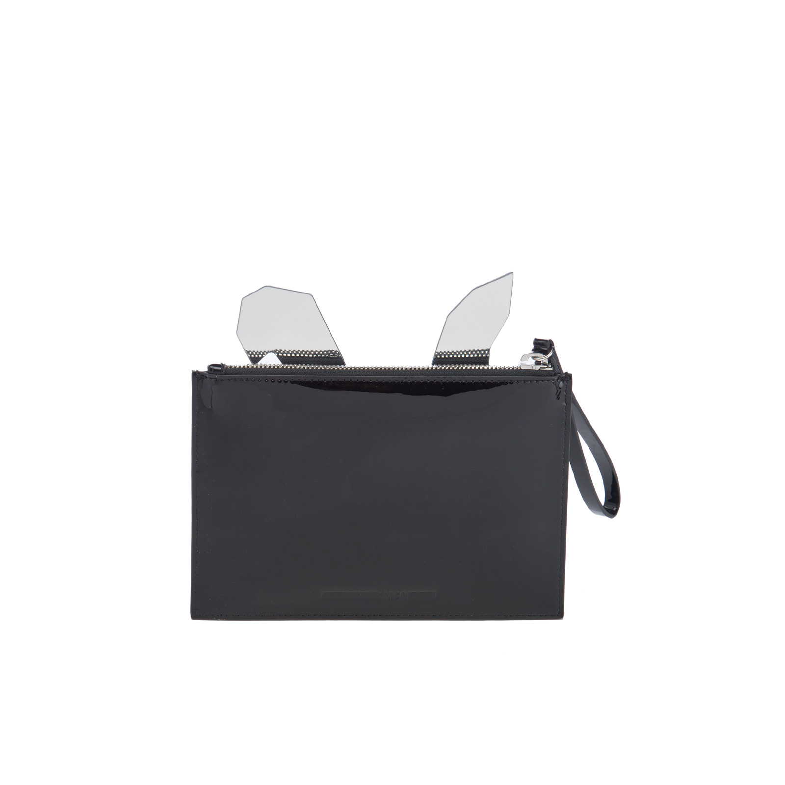 McQ Alexander McQueen Women's Electro Bunny Pouch - Silver/Black | Coggles