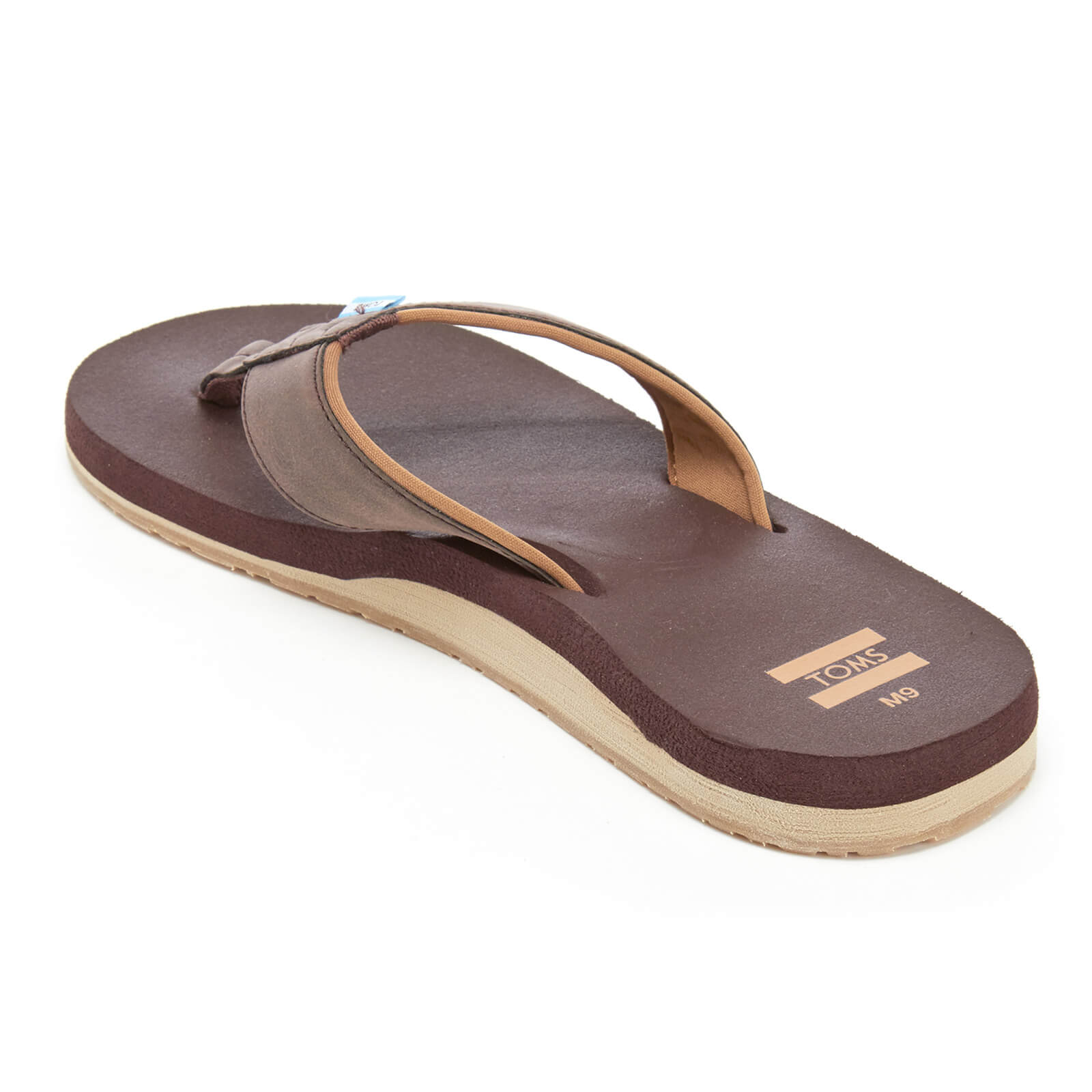 TOMS Men s Carilo Flip Flops Chocolate Brown Allsole