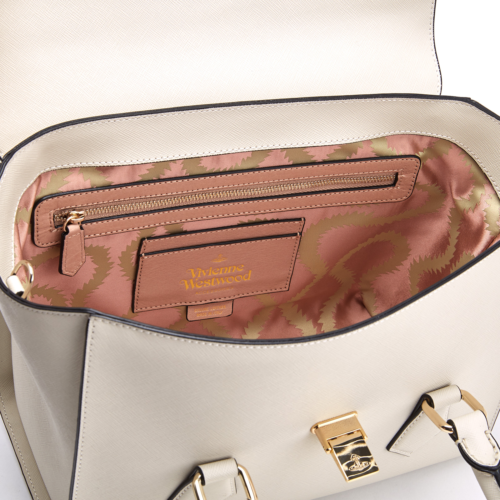 Vivienne Westwood Women's Opio Saffiano Leather Handbag - Beige | Coggles