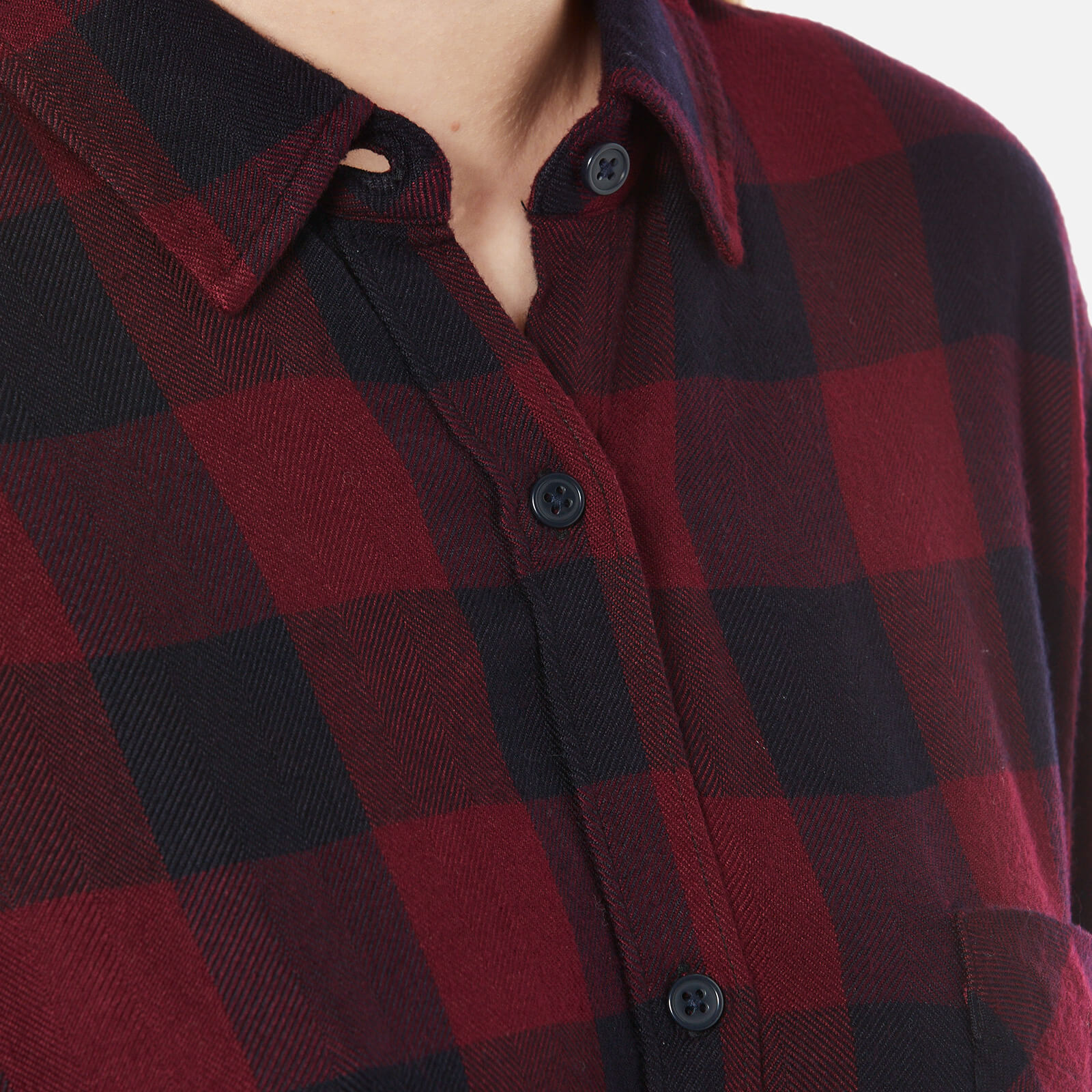 Rails Women s Bianca Shirt Dress Rosewood Navy Check Coggles