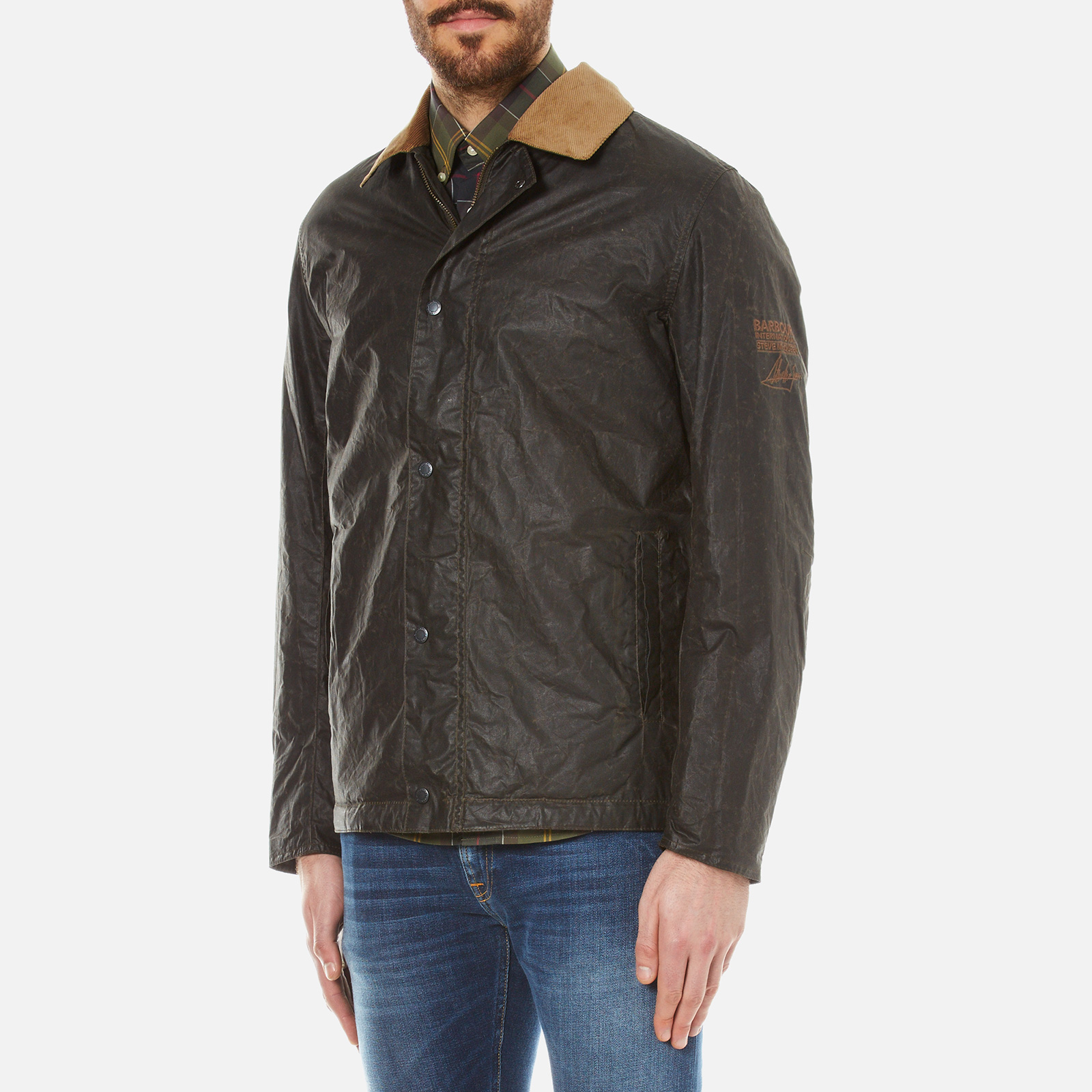 Barbour X Steve McQueen Men s Tread Wax Jacket Olive Coggles