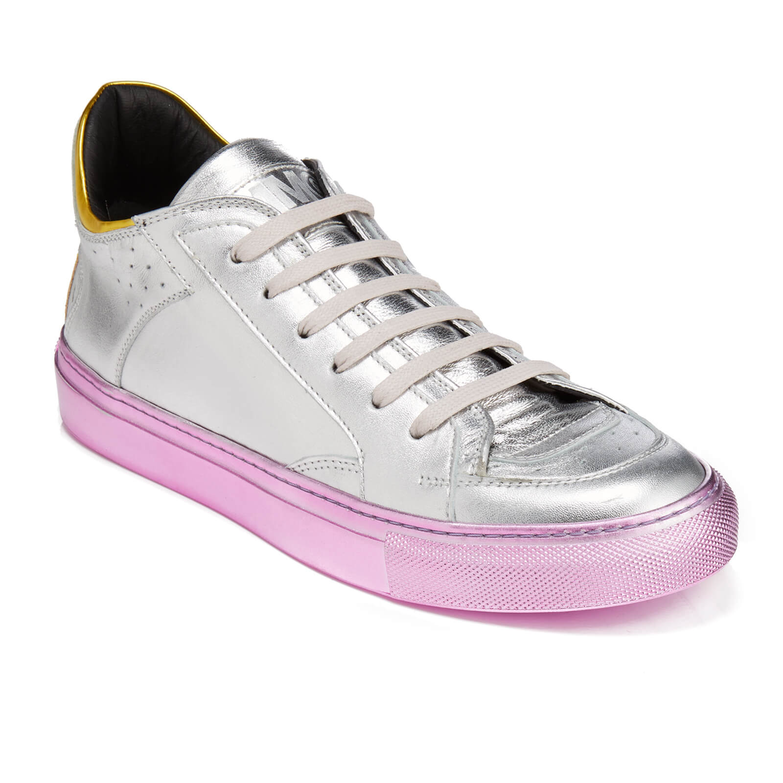 MM6 Maison Margiela Women's Metallic Block Colour Trainers - Silver/Yellow  | Coggles