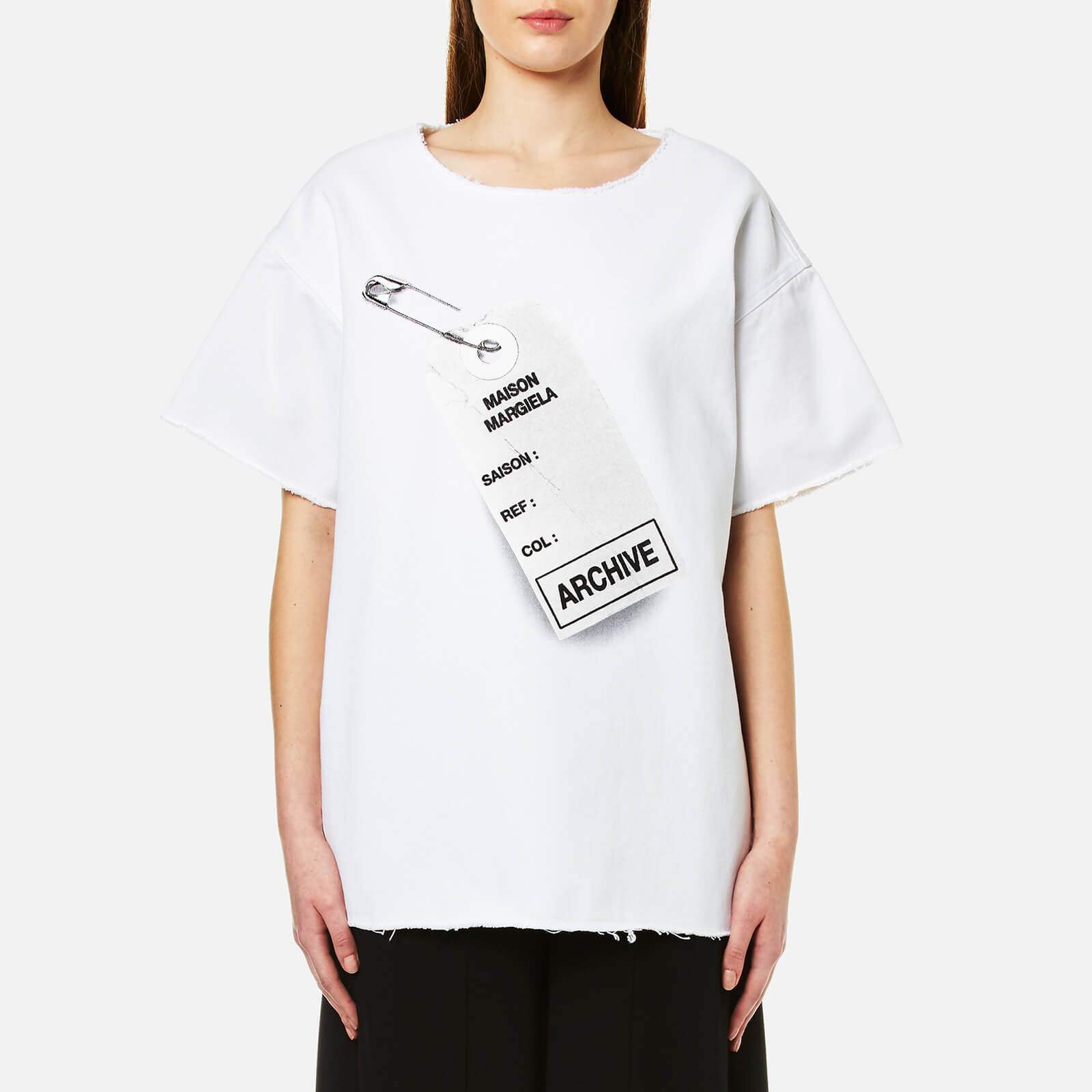 MM6 Maison Margiela logo-print short-sleeved T-shirt | White