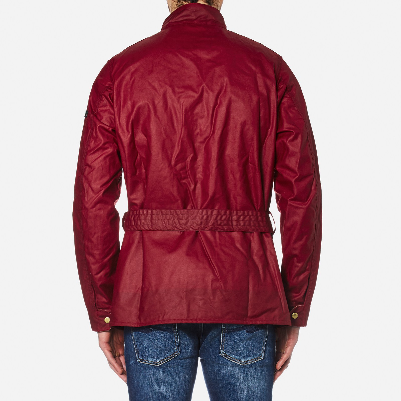 Barbour coat mens red discount