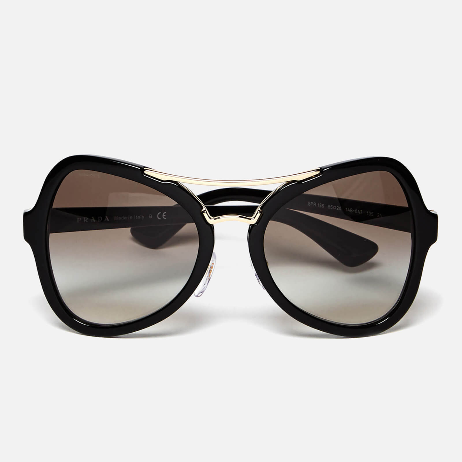 Prada Women's Catwalk Oversized Sunglasses - Black | Coggles