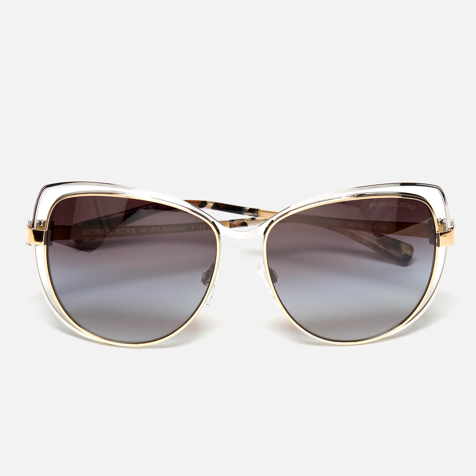 MICHAEL MICHAEL KORS Women s Audrina I Sunglasses Silver Gold Coggles