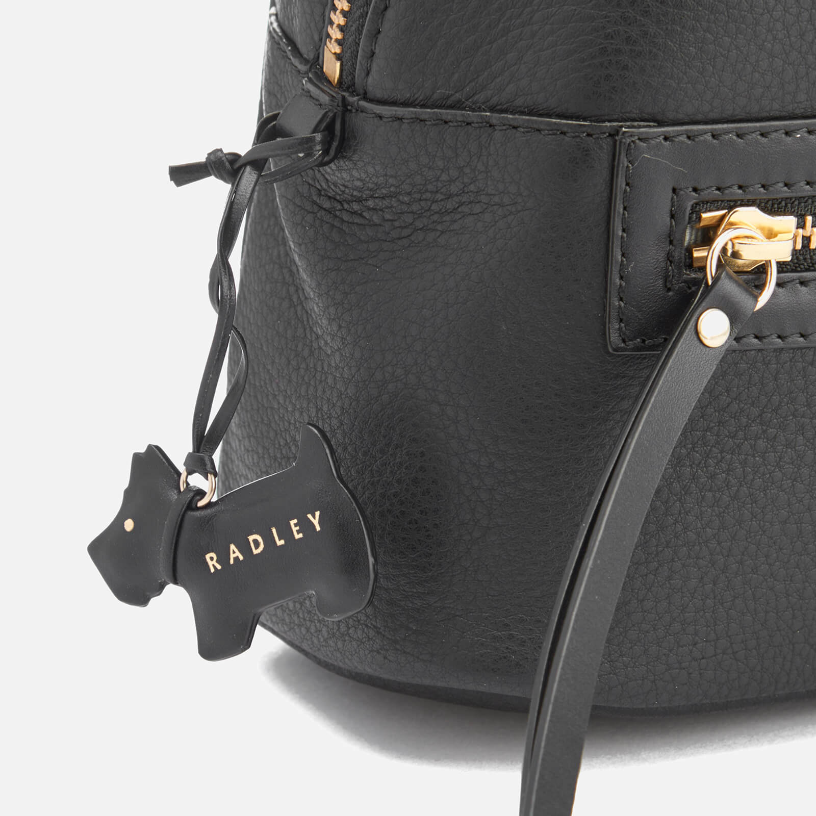 Radley black leather backpack 2025
