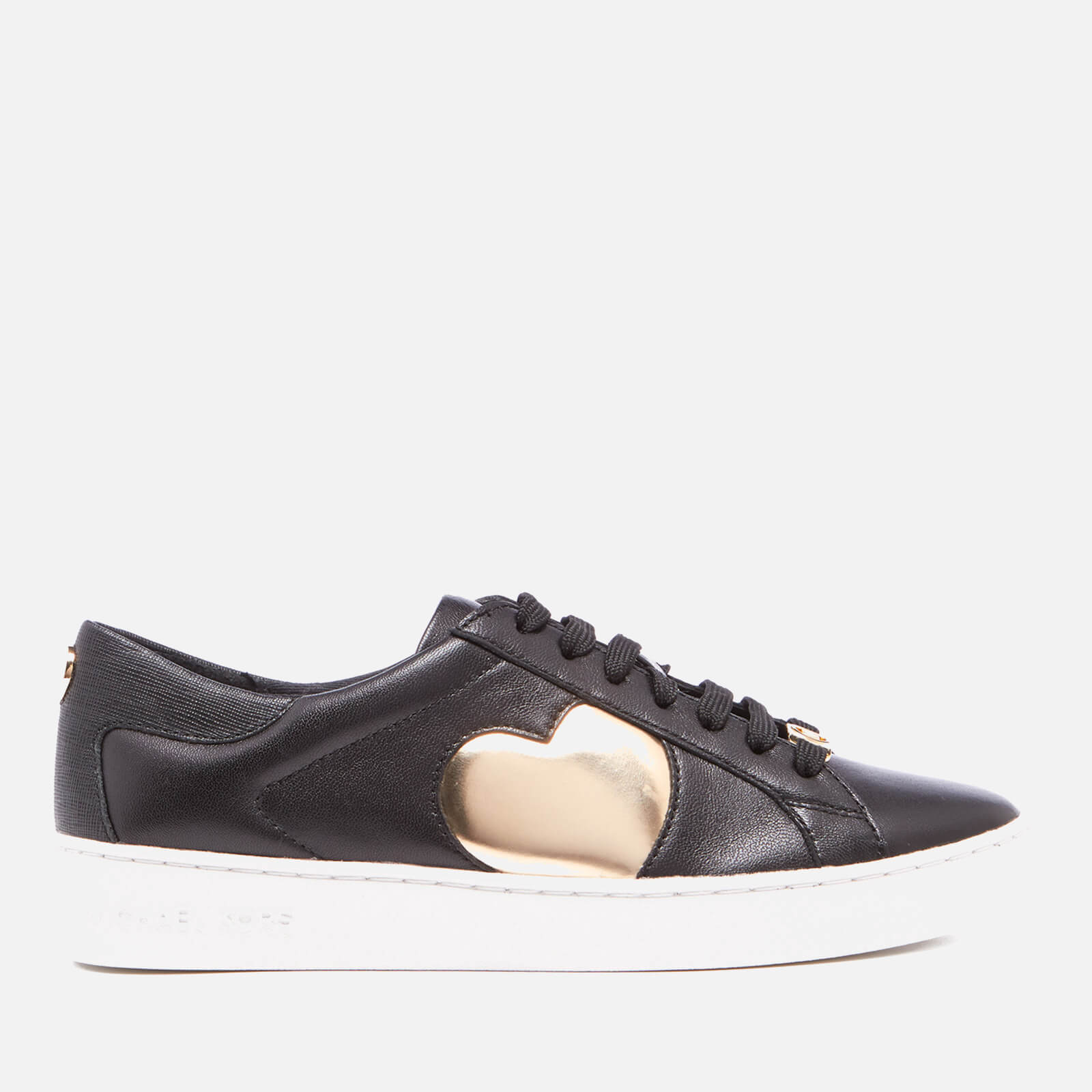 MICHAEL MICHAEL KORS Women s Keaton Heart Leather Trainers Black Allsole
