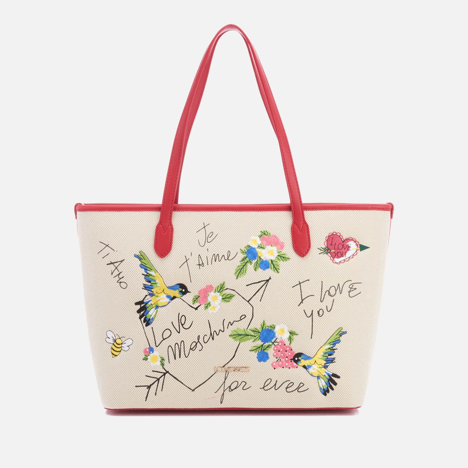 Moschino canvas tote bag online