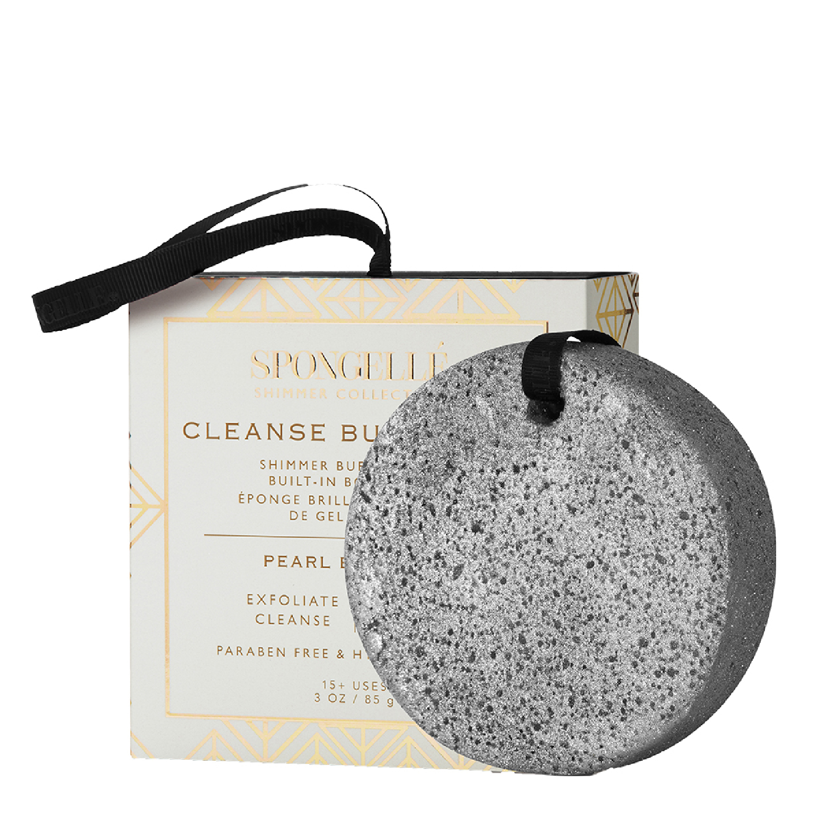 Spongellé Shimmer Body Wash Infused Buffer - Pearl Blossom