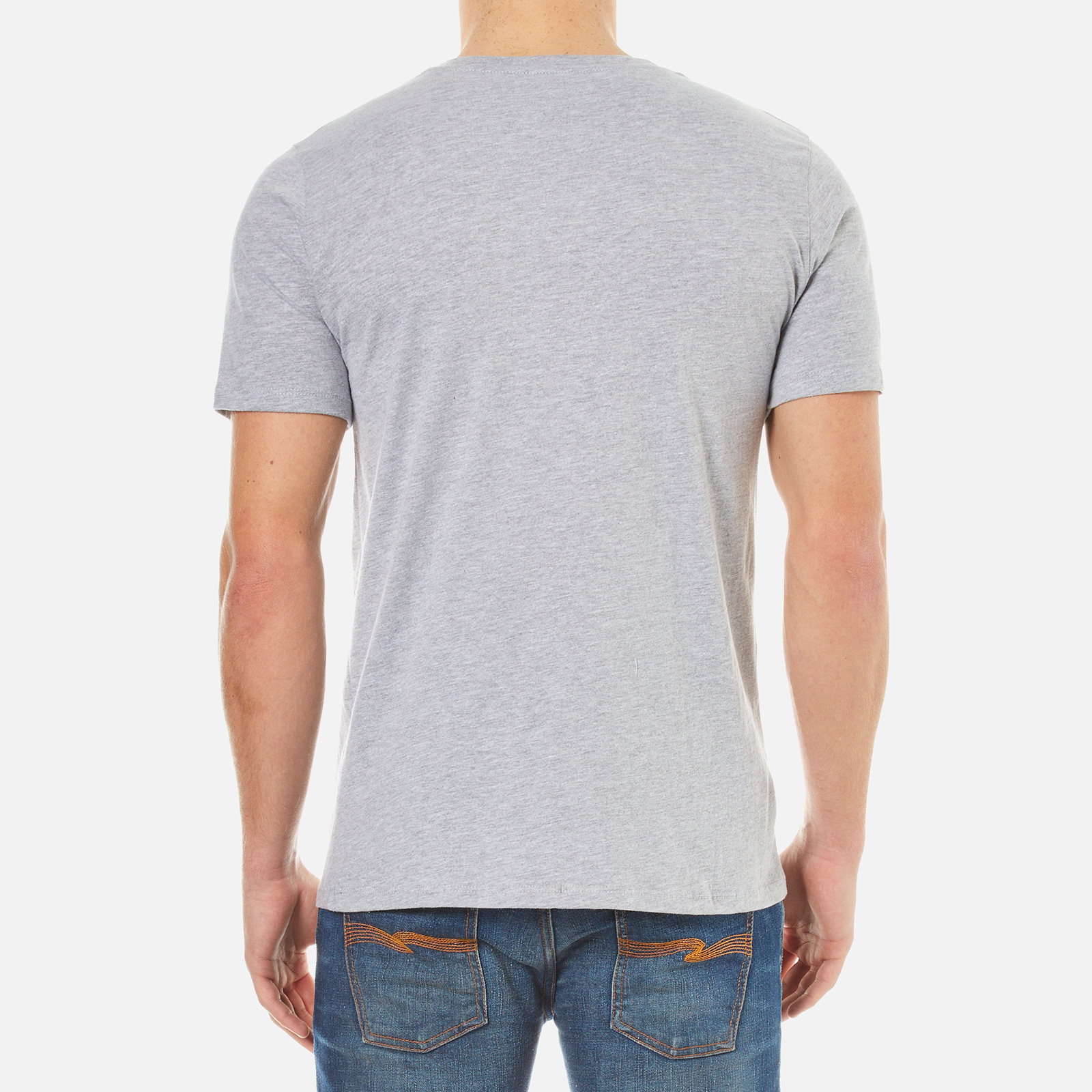 A.P.C. Men's A.P.C US Crew Neck T-Shirt - Gris Clair Chine