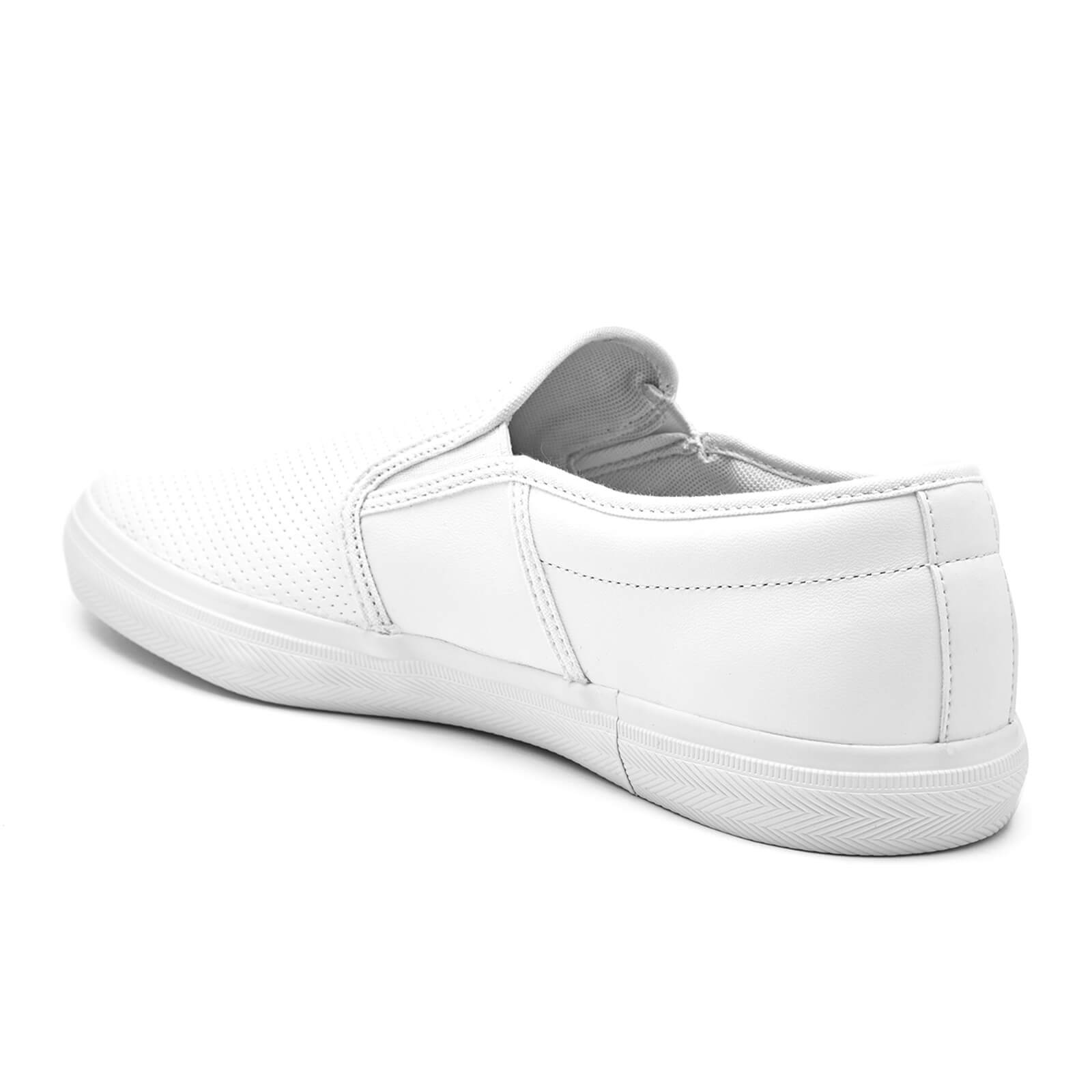 Lacoste leather slip shop on