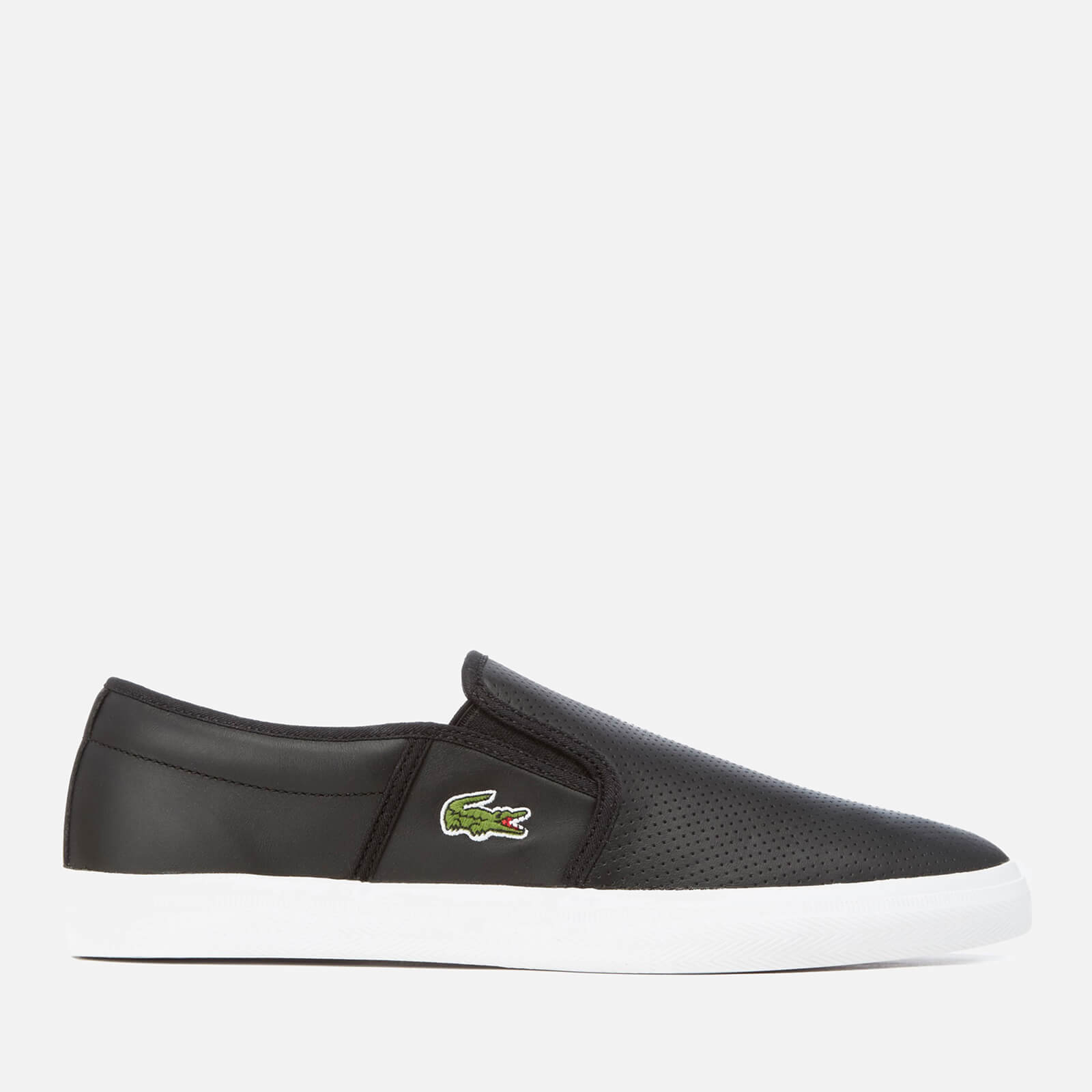 Lacoste Men s Gazon Bl 1 Leather Slip On Trainers Black Coggles