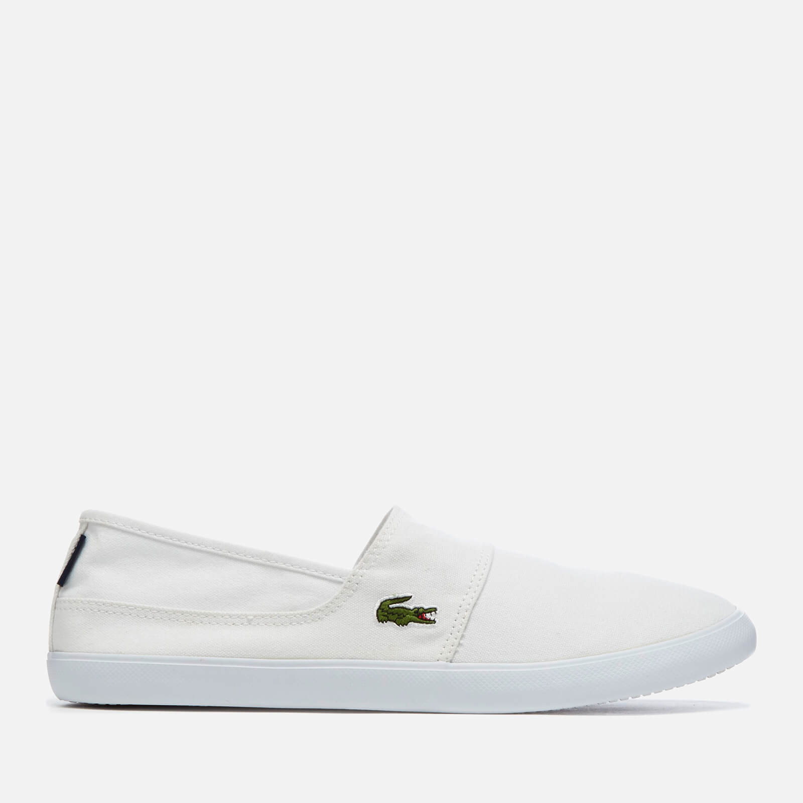 Lacoste Men s Marice Bl 2 Canvas Slip On Pumps White Allsole