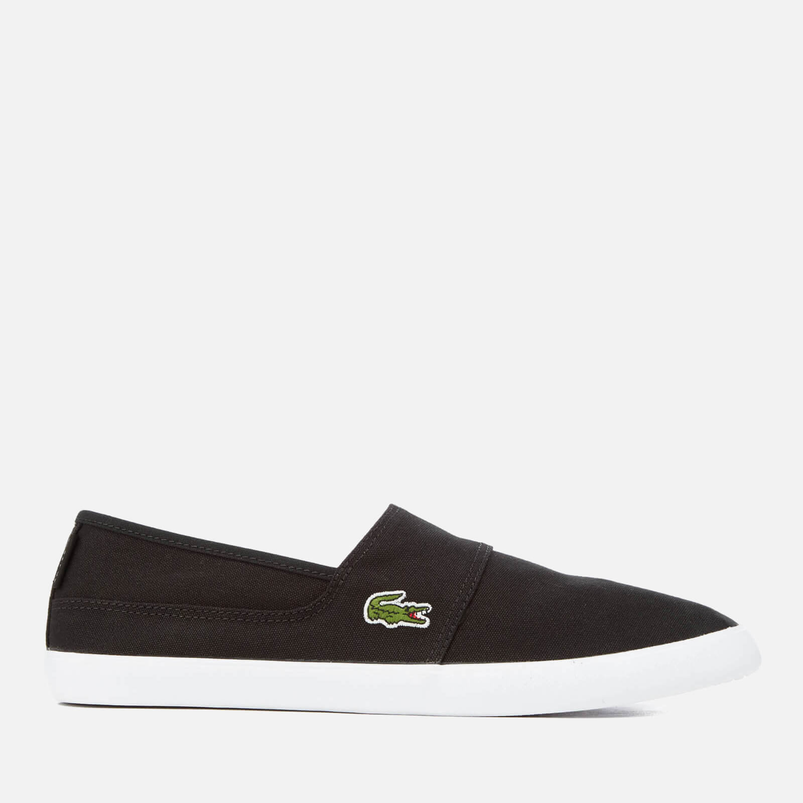 Lacoste Men s Marice Canvas Slip On Pumps Black Coggles