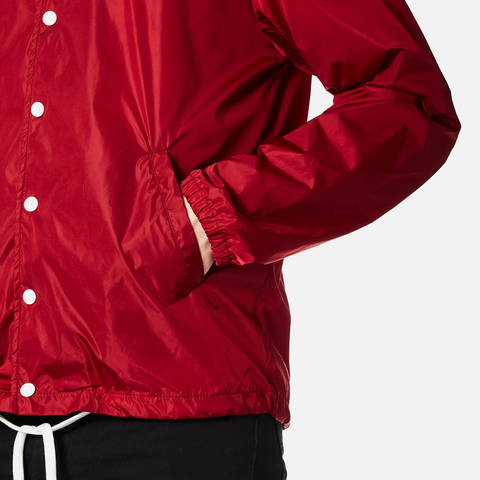 Maison Kitsuné Men's Plain Bertil Windbreaker Jacket - Red Maison Kitsuné Men's Plain Bertil Windbreaker Jacket - Red