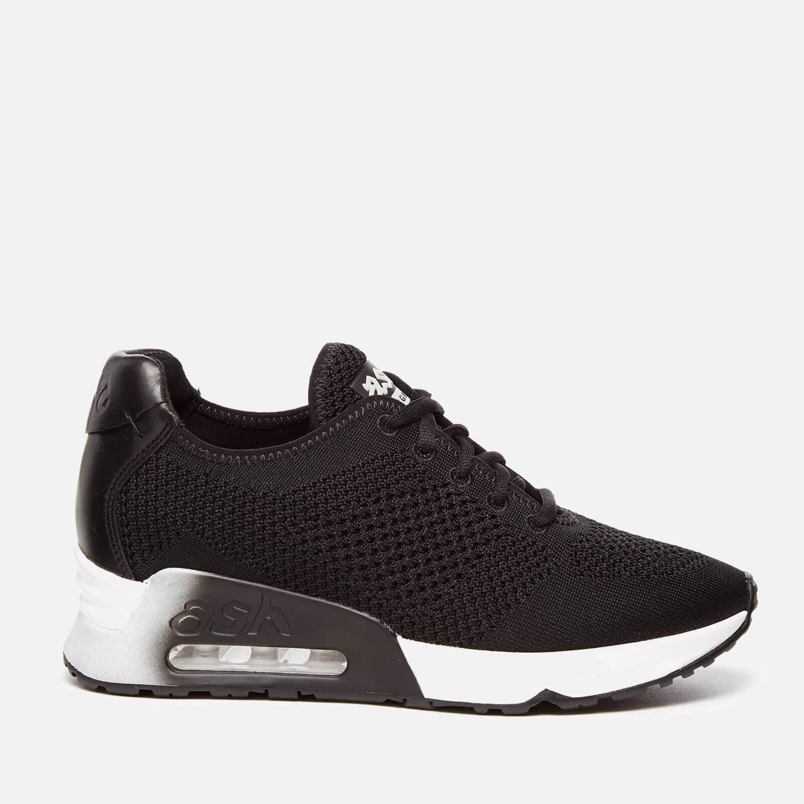 Ash Women s Lucky Knit Trainers Black Black Allsole
