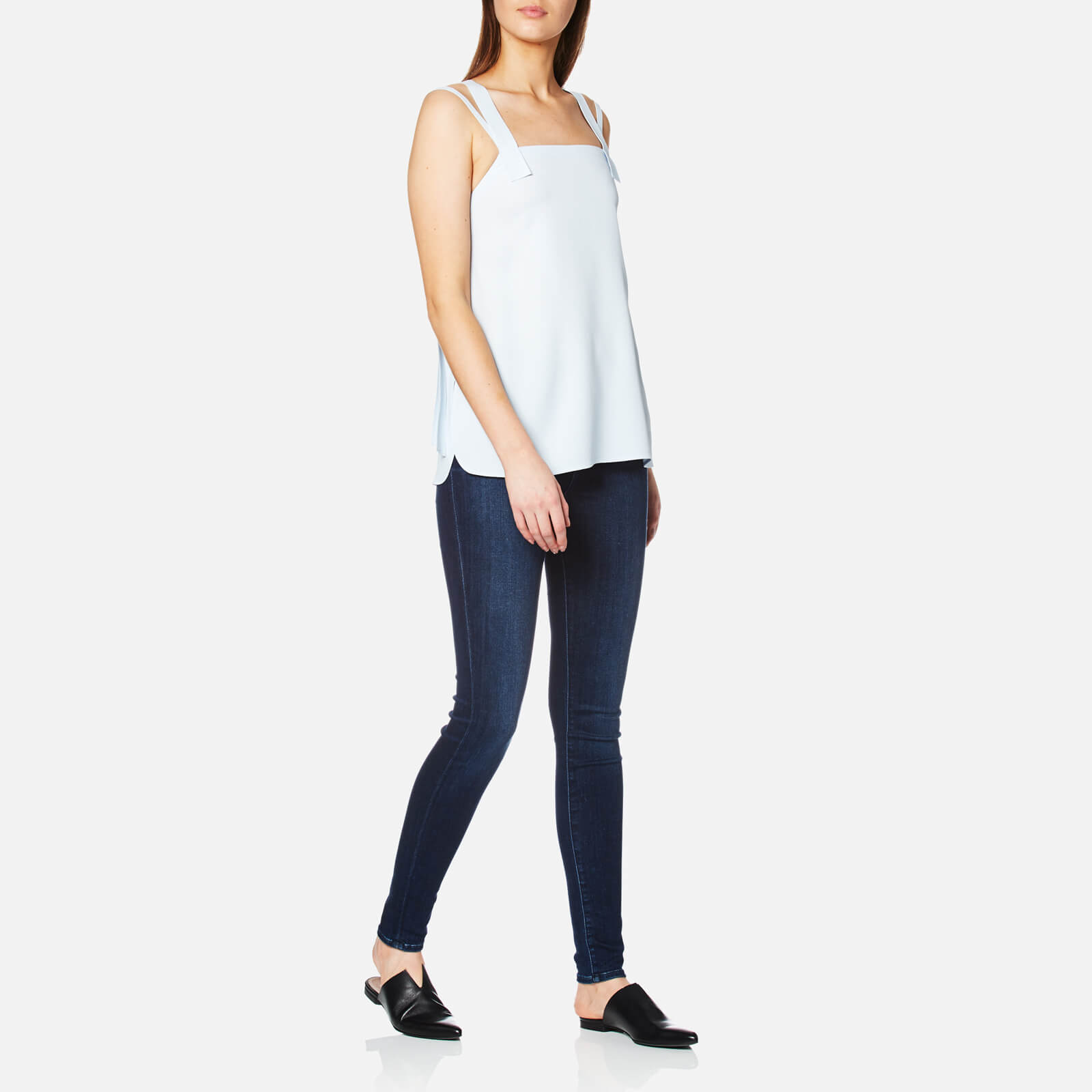 Helmut Lang Women's Cross Back Top - Aqua | Coggles