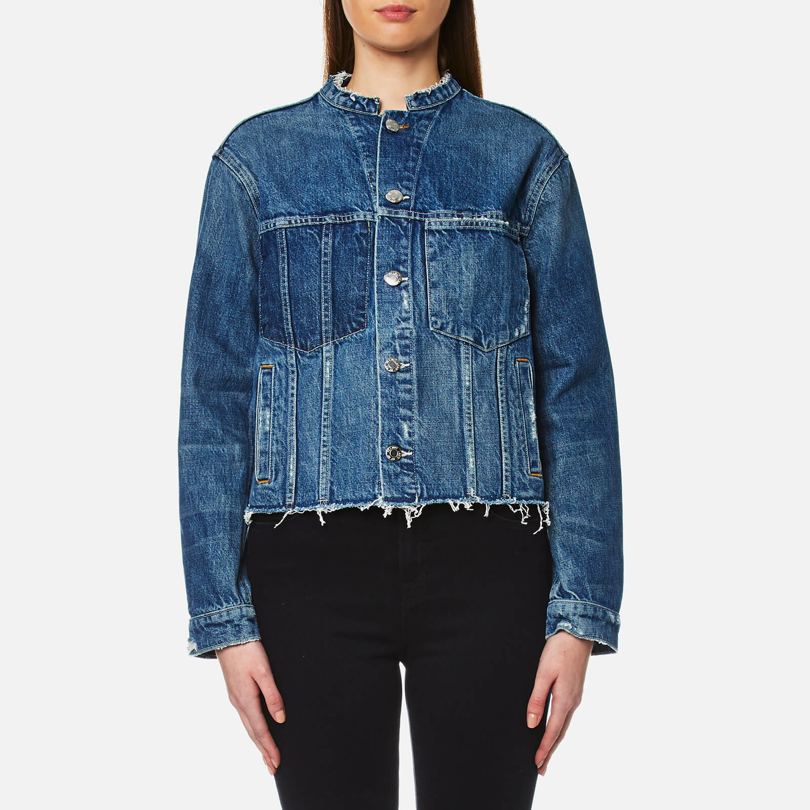 Helmut Lang Women's Ghost Wash Denim Jacket - Light Blue