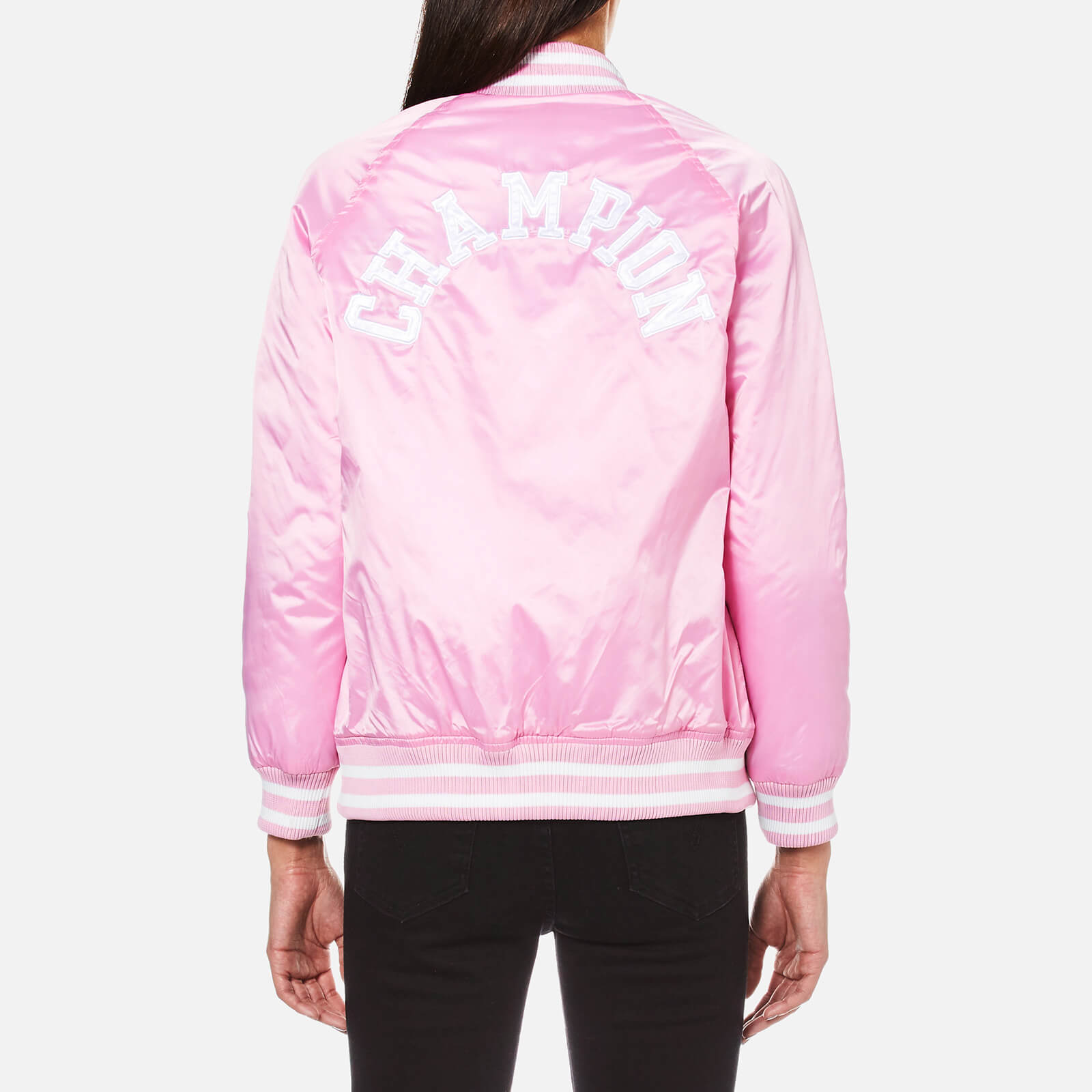 Pink champion bomber jacket clearance