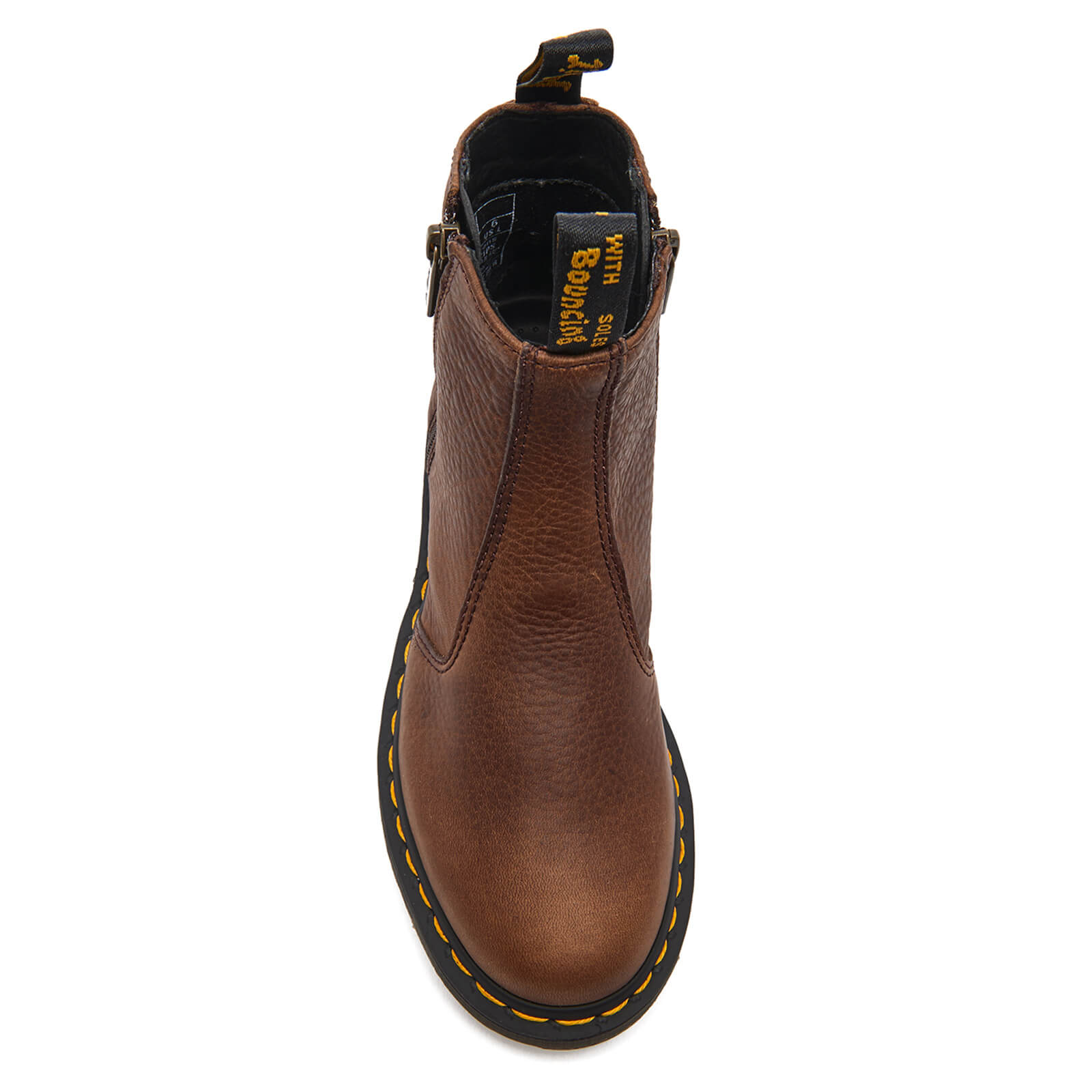 Dr. Martens Women s 2976 Chelsea Boots with Zips Dark Brown