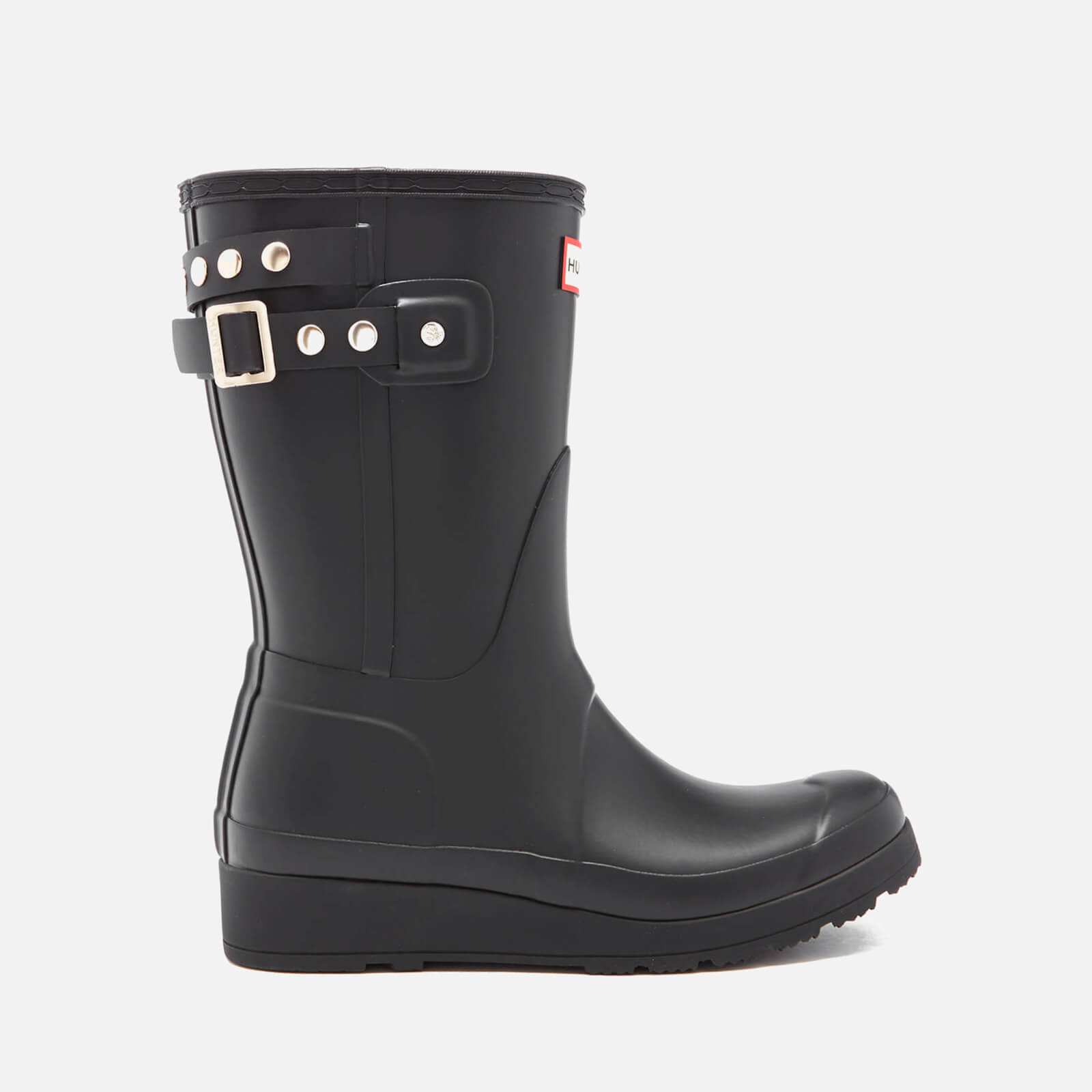 最上の品質な Wedge Short Original Women's Hunter Back Boots Strapstuds 靴