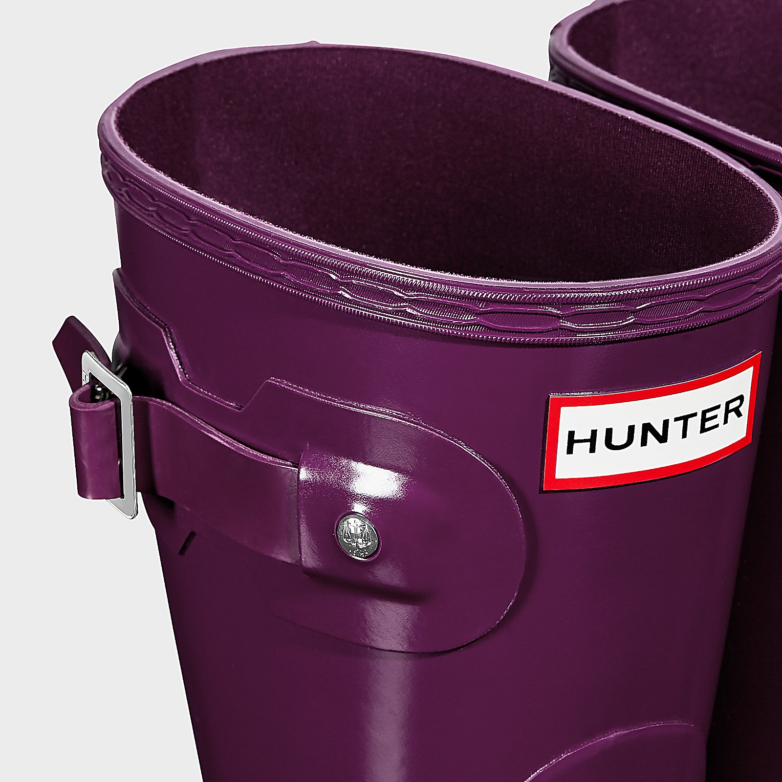 Hunter Women s Original Short Gloss Wellies Violet Allsole