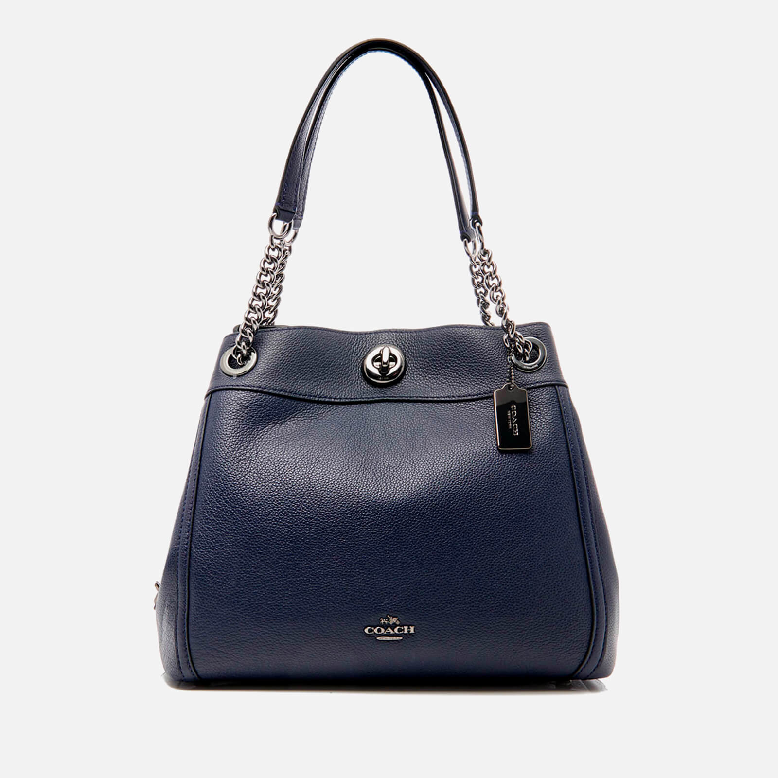 Coach Women s Turnlock Edie Shoulder Bag Navy Coggles