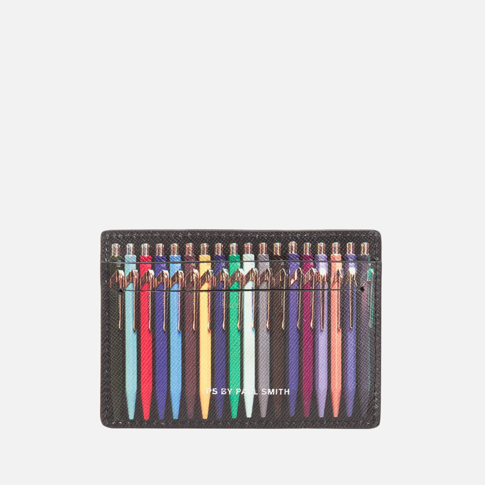 PS by Paul Smith Men's Pen Print Card Holder - Black | Coggles