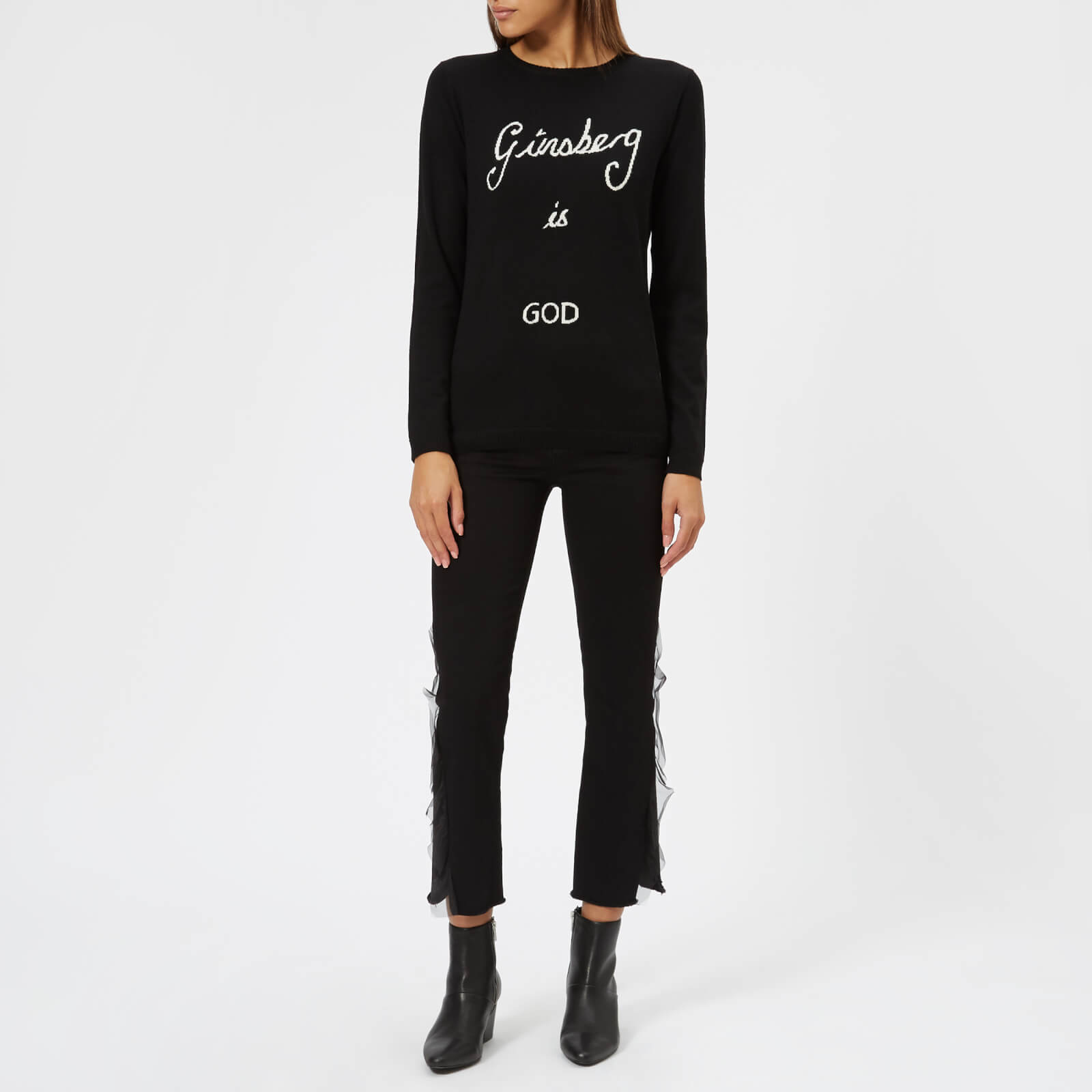 Bella Freud Women s Ginsberg is God Jumper Black Coggles
