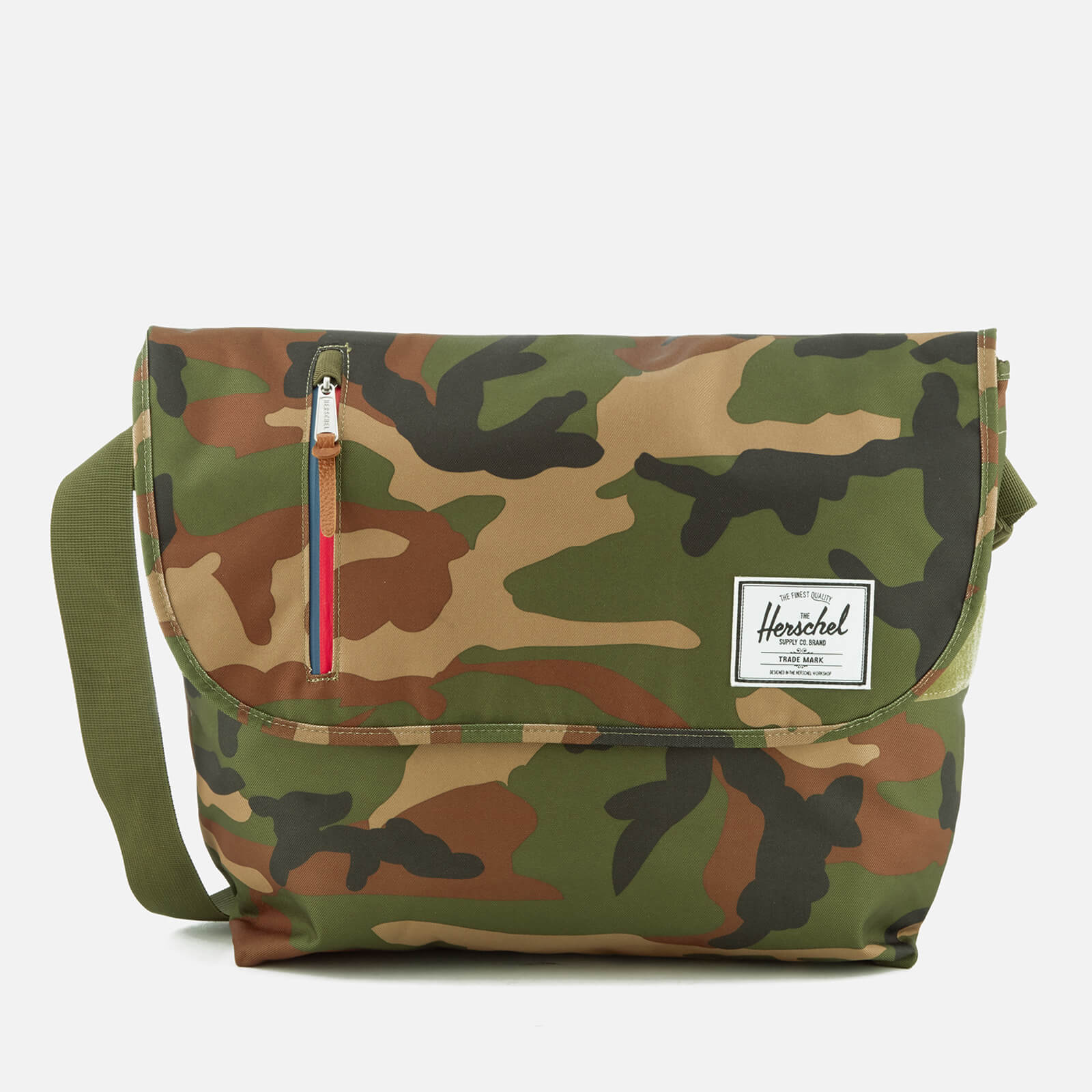 Herschel Supply Co. Odell Messenger Bag Woodland Camo Multi Zip Coggles