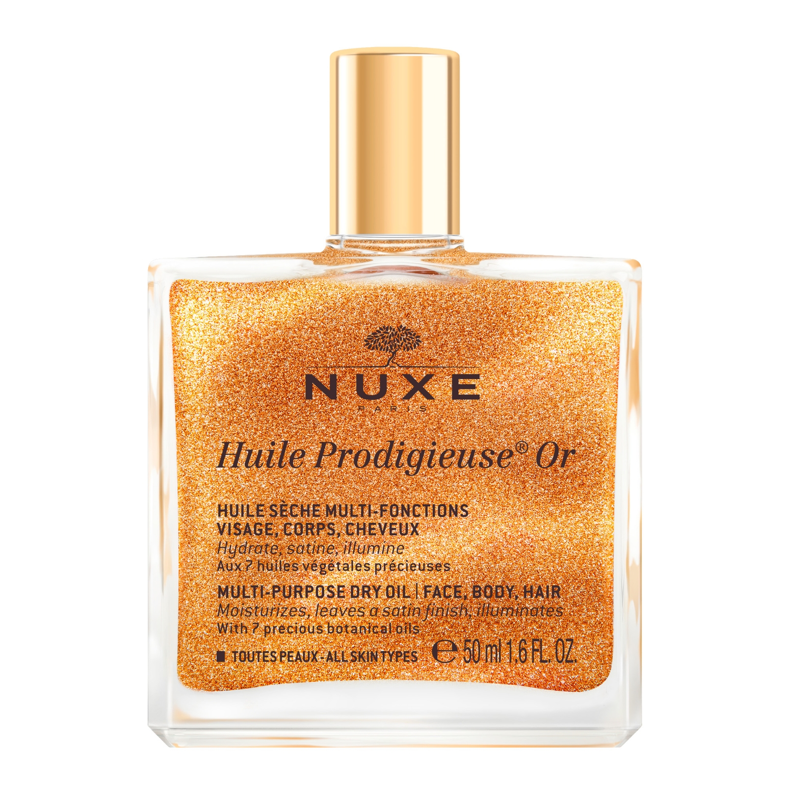Aceite seco multiusos Huile Prodigieuse Golden Shimmer de NUXE 50 ml