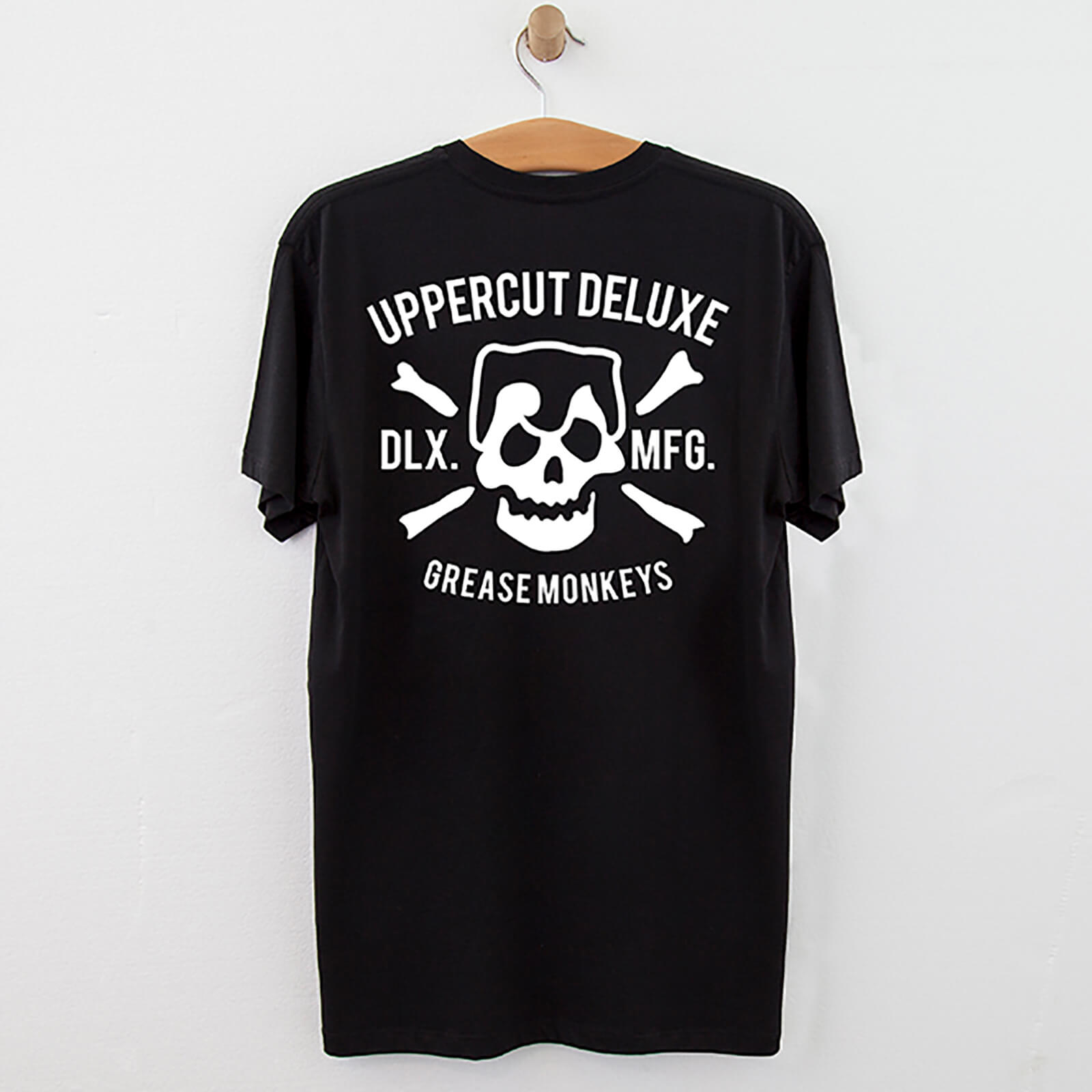 Uppercut Grease Monkey Lives T-Shirt - Black/White Print