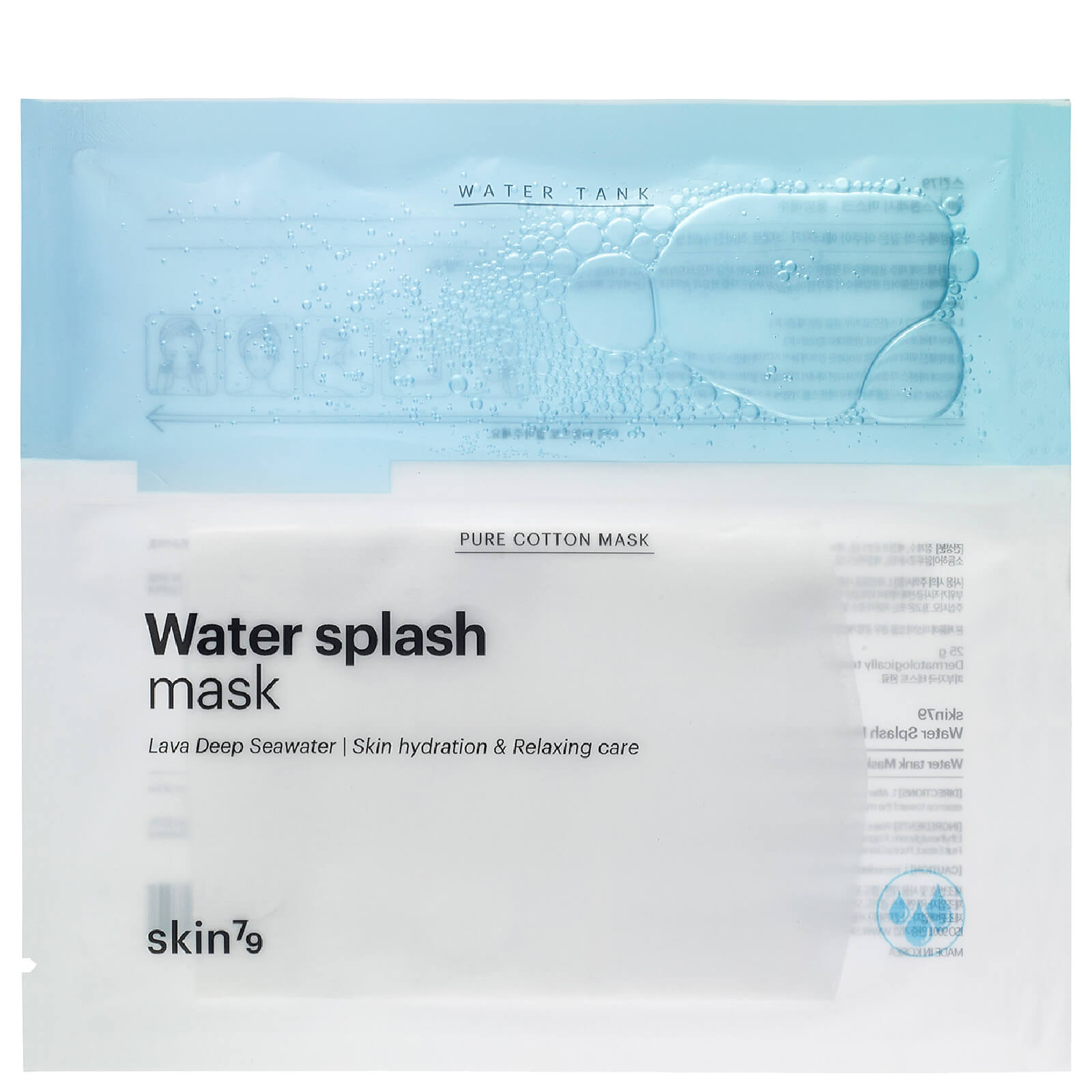Mascarilla Water Splash con dos pasos de Skin79 (1 unidad)