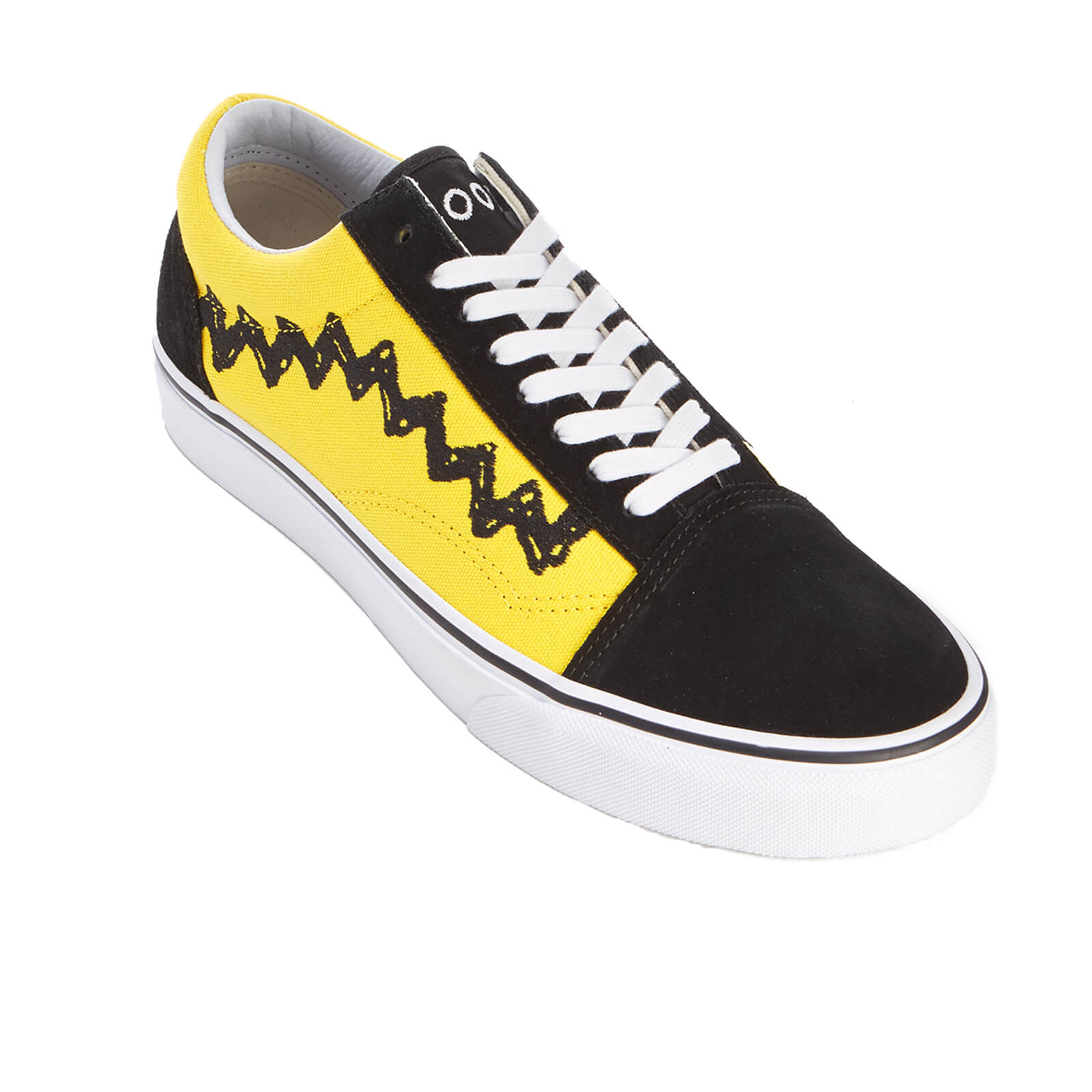 Vans X Peanuts Men s Old Skool Trainers Charlie Brown Black Allsole