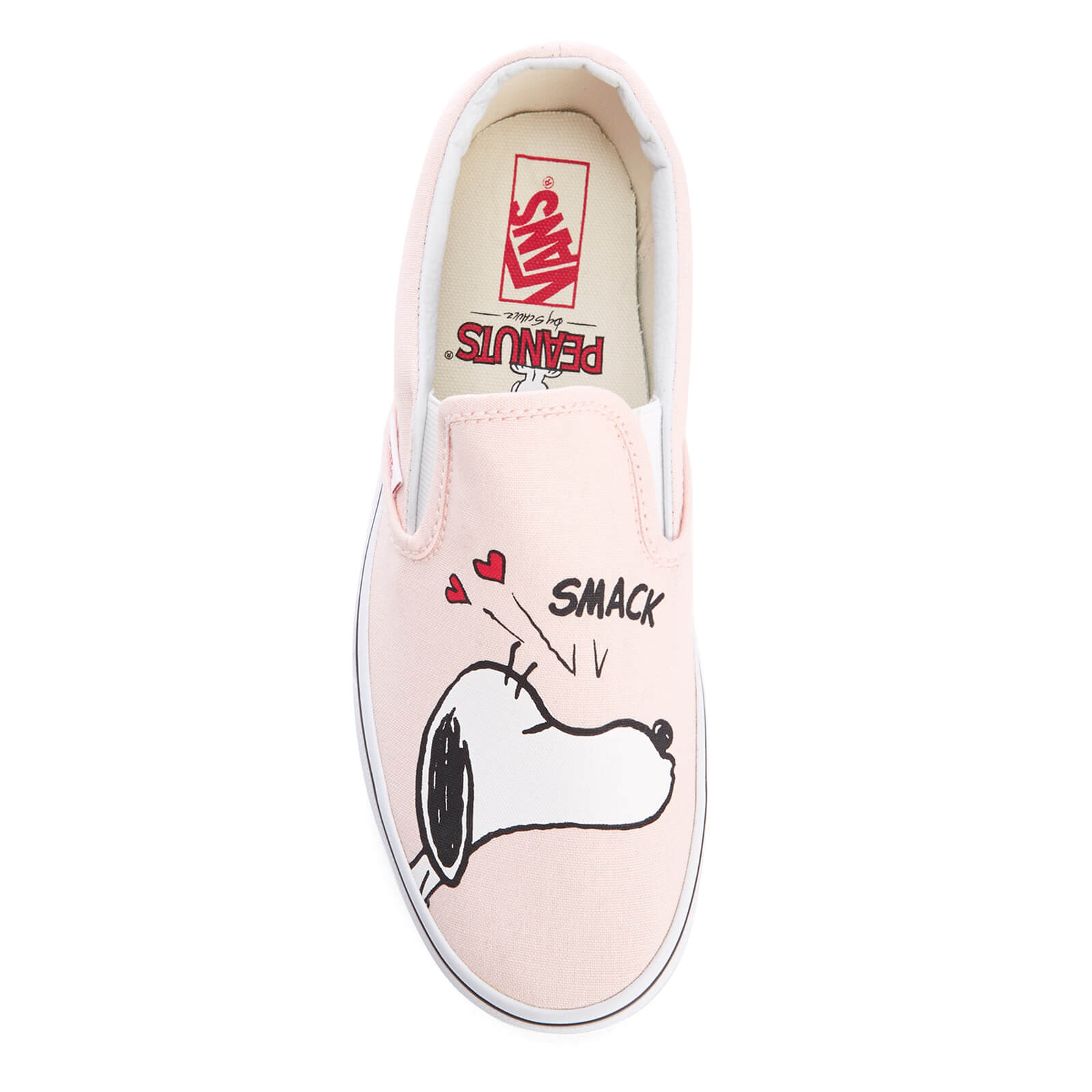 Vans X Peanuts Women s Classic Slip On Trainers Smack Pearl Allsole