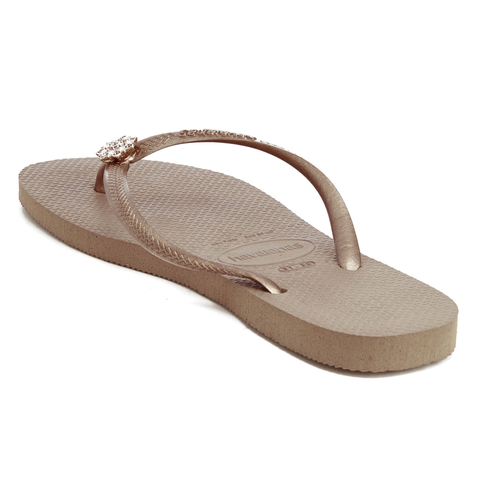Havaianas slim crystal discount poem rose gold