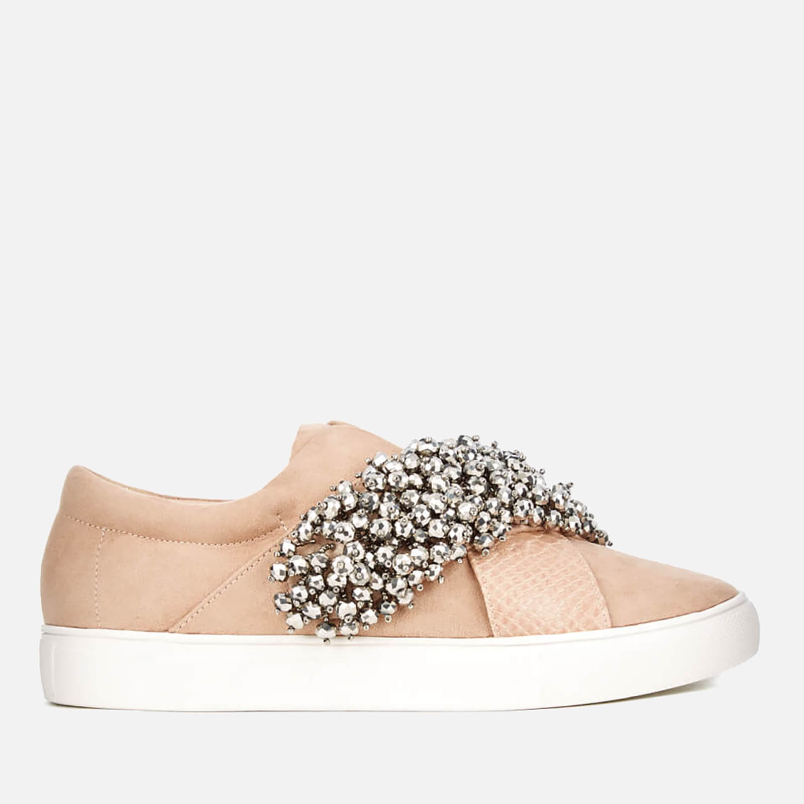 KG Kurt Geiger Women s Ocean Embellished Slip On Trainers Nude Allsole