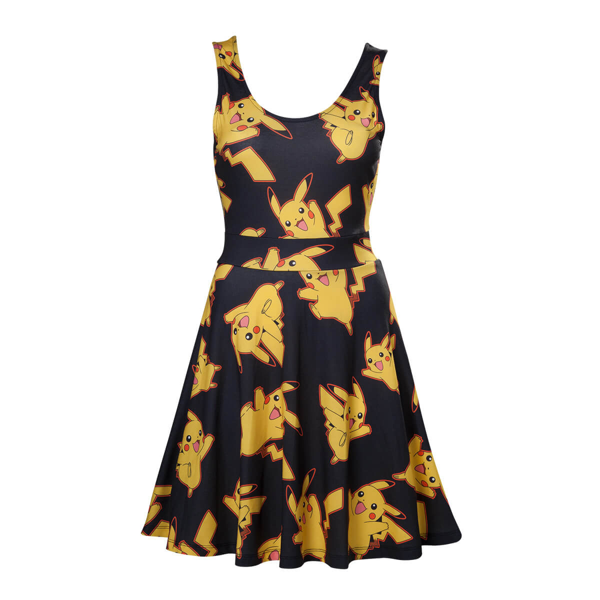 Pokmon Women's Black Dress with All Over Pikachu - Black - XS - Black