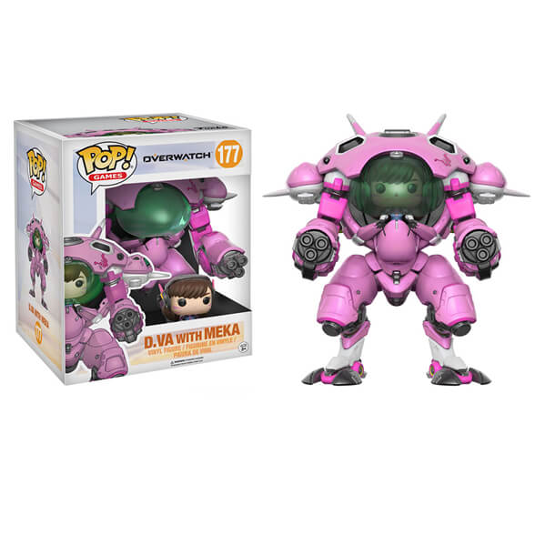 ゲームキャラクター FUNKO POP : Overwatch D.Va with Meka Overwatch D.Va with Meka 6-inch Pop! Vinyl Figure | Zavvi UK