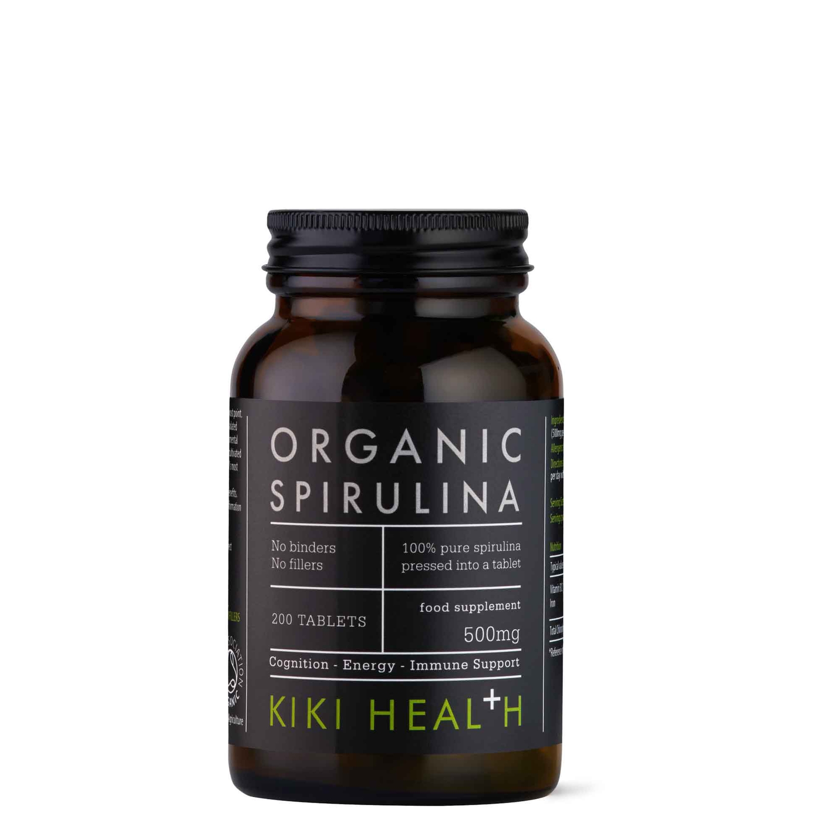 Comprimidos de espirulina orgánica de KIKI Health (200 comprimidos)