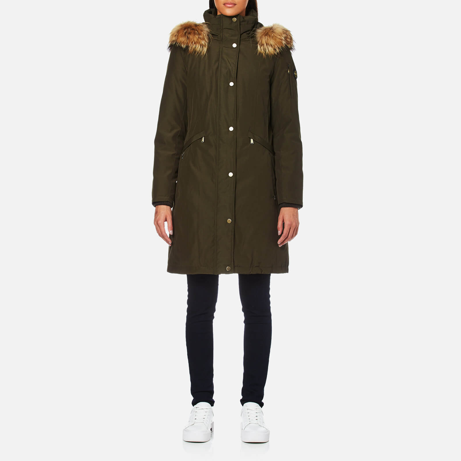 Michael kors jacket olive sale